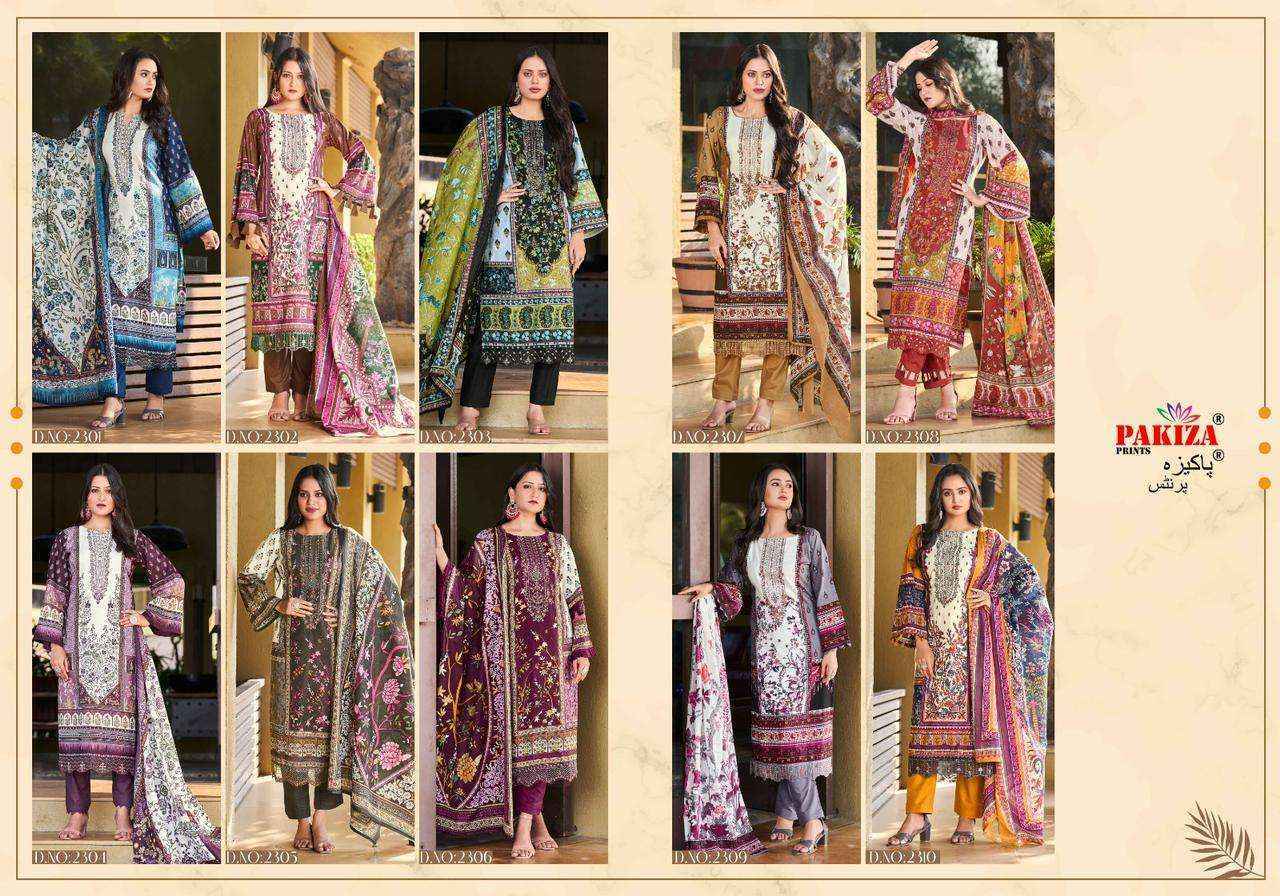 Pakiza Prints Zara Zikra Vol-23 Kashmiri Dress Material - Wholesale Factory