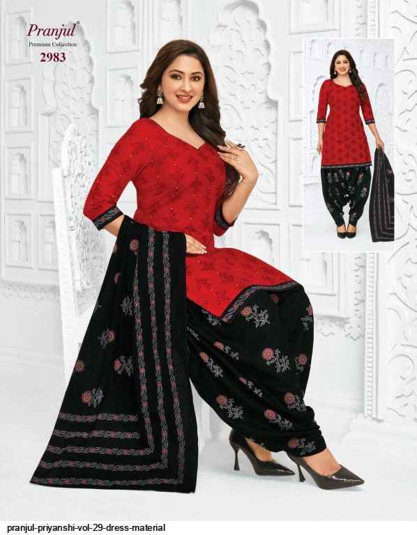 Pranjul Priyanshi Vol 29 Pure Cotton Salwar Kameez ( 6 Pcs Catalogue )