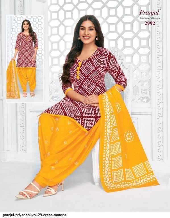 Pranjul Priyanshi Vol 29 Pure Cotton Salwar Suits ( 6 Pcs Catalogue )