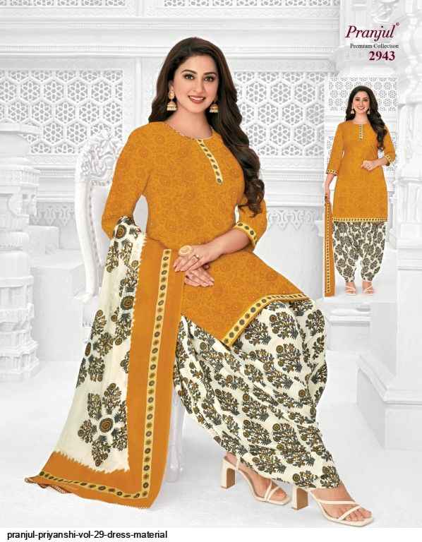 Pranjul Priyanshi Vol 29 Pure Cotton Salwar Suits ( 6 Pcs Catalogue )