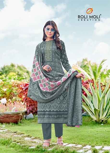 Roli Moli Creation Dilara Exclusive Winter Collection Pashmina Dress Material 8 pcs Catalogue - Wholesale Factory