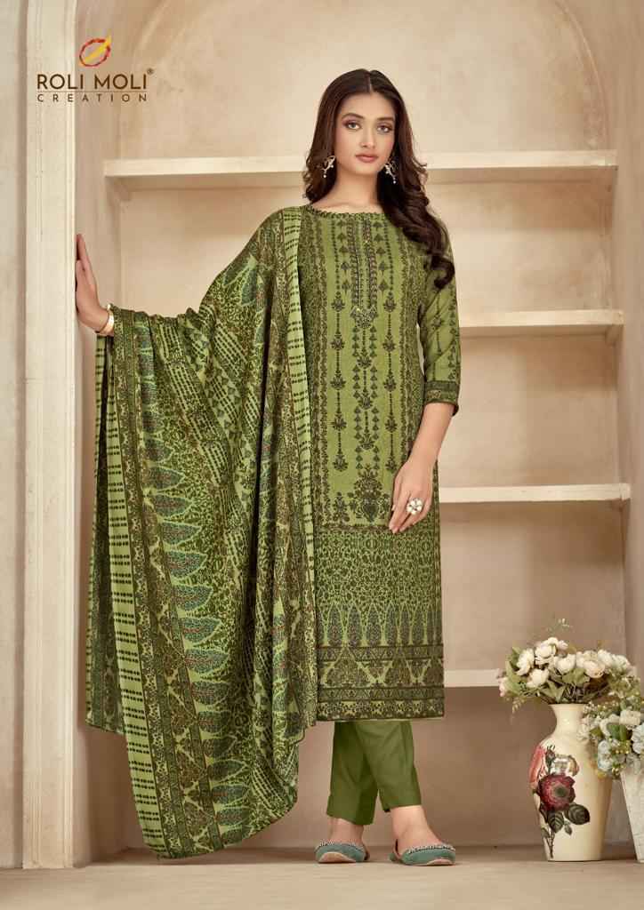 Roli Moli Dilara Pashmina Dress Material 8 pcs Catalogue - Wholesale Factory Outlet