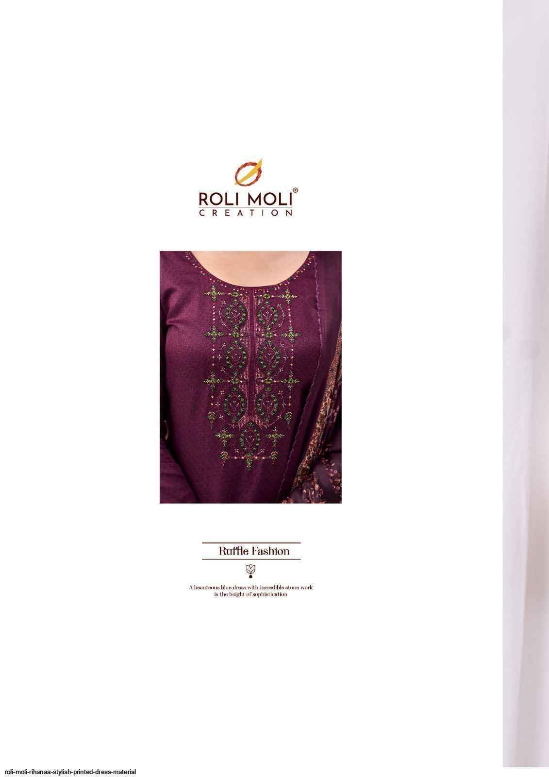 Roli Moli Rihanna Pashmina Dress Material 8 pcs Catalogue - Wholesale Factory