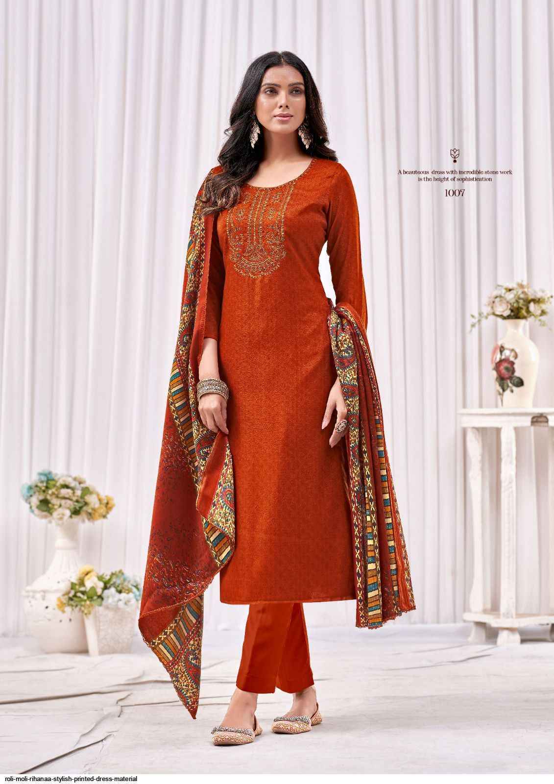 Roli Moli Rihanna Pashmina Dress Material 8 pcs Catalogue - Wholesale Factory