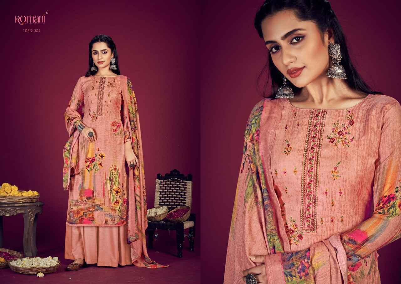 Romani Jhalak Pashmina Dress Material 10 pcs Catalogue - Wholesale Factory Outlet