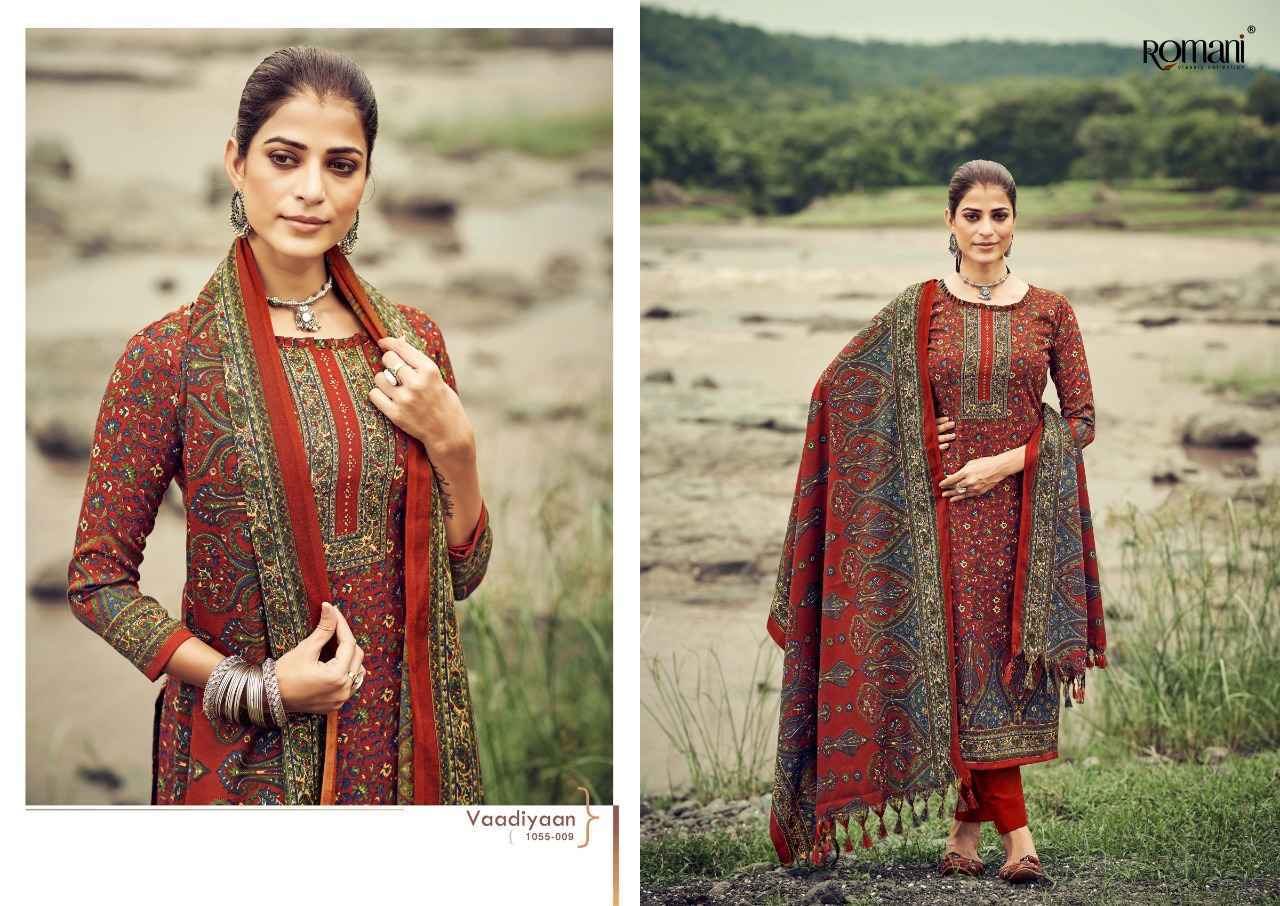 Romani Vaadiyaan Pashmina Dress Materal 10 pcs Catalogue - Wholesale Factory Outlet
