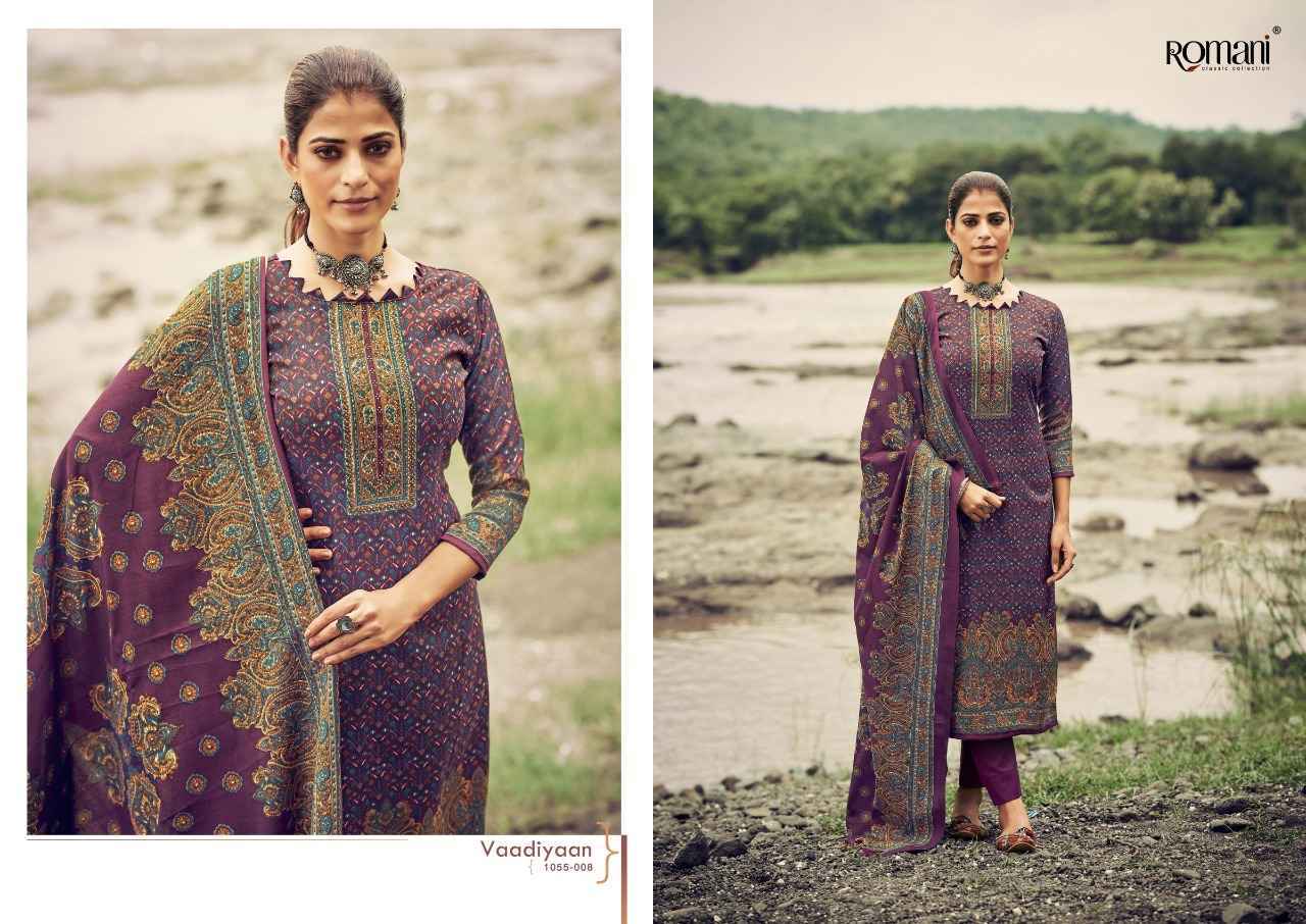Romani Vaadiyaan Pashmina Dress Materal 10 pcs Catalogue - Wholesale Factory Outlet
