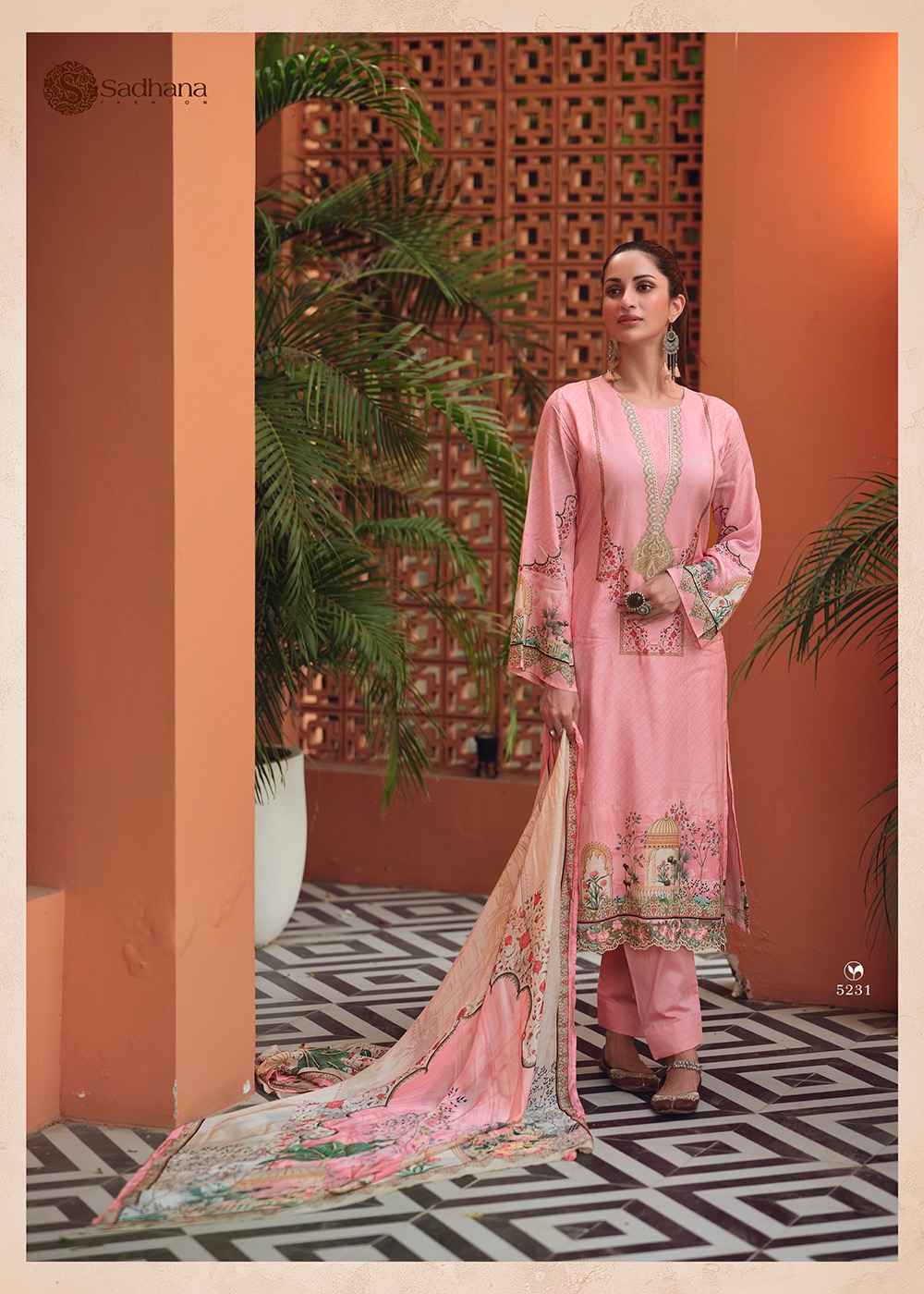 Sadhana Fashion Mehatab Vol 6 Pashmina Dress Material 8 pcs Catalogue - Wholesale Factory Surat