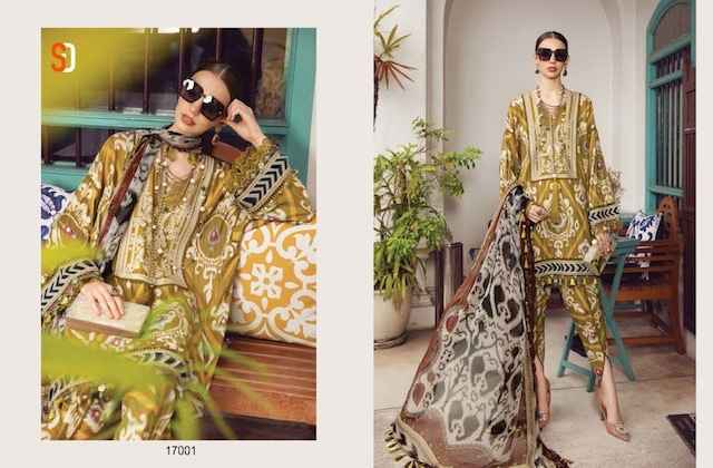 Shraddha Designer M Print Vol 17 Lawn Cotton Dress Material 4 pcs Catalogue = Cotton Dupatta - Wholesale Factory