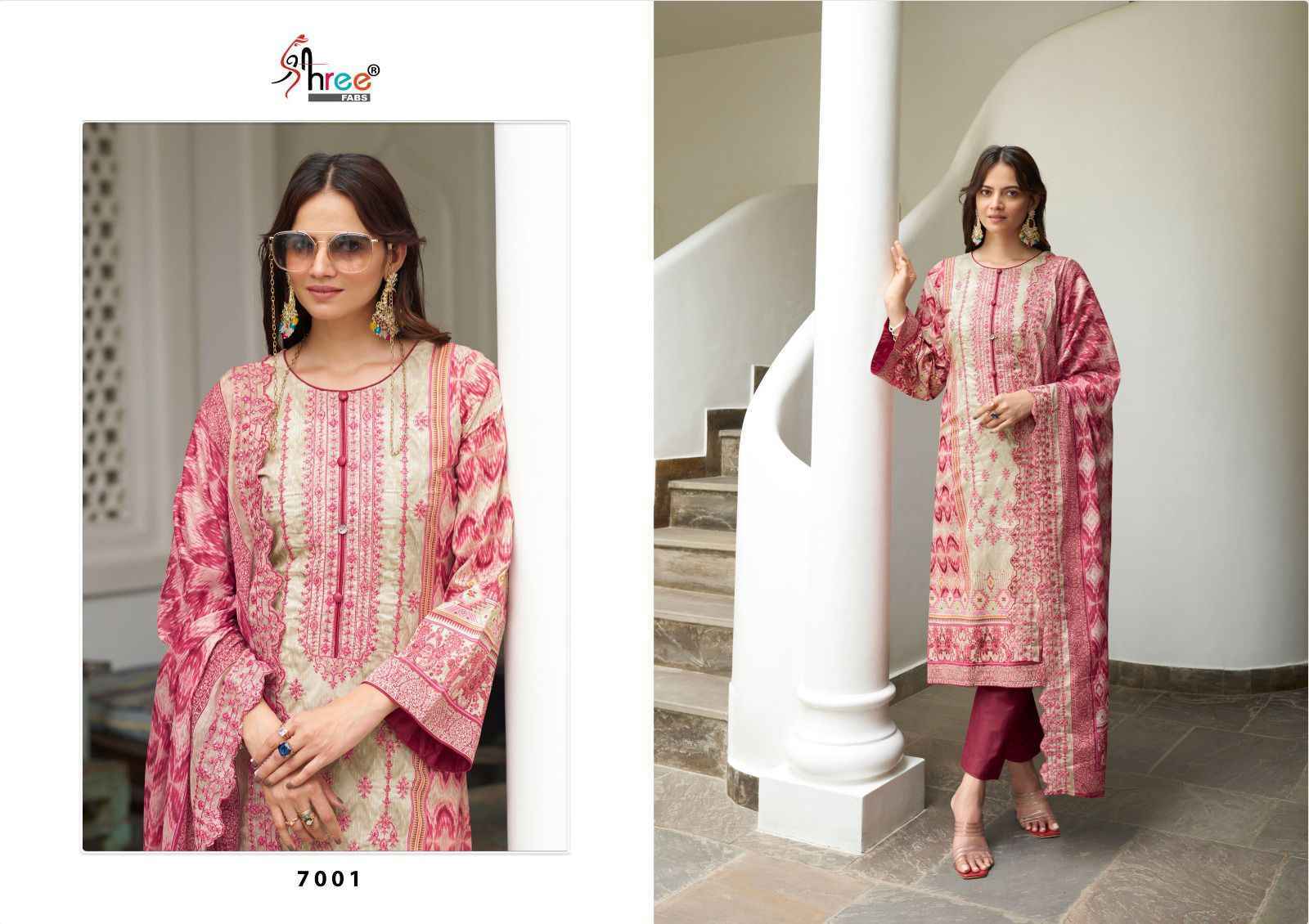 Shree Fabs Bin Saeed Lawn Collection Vol 7 Suits Wholesale Factory Price