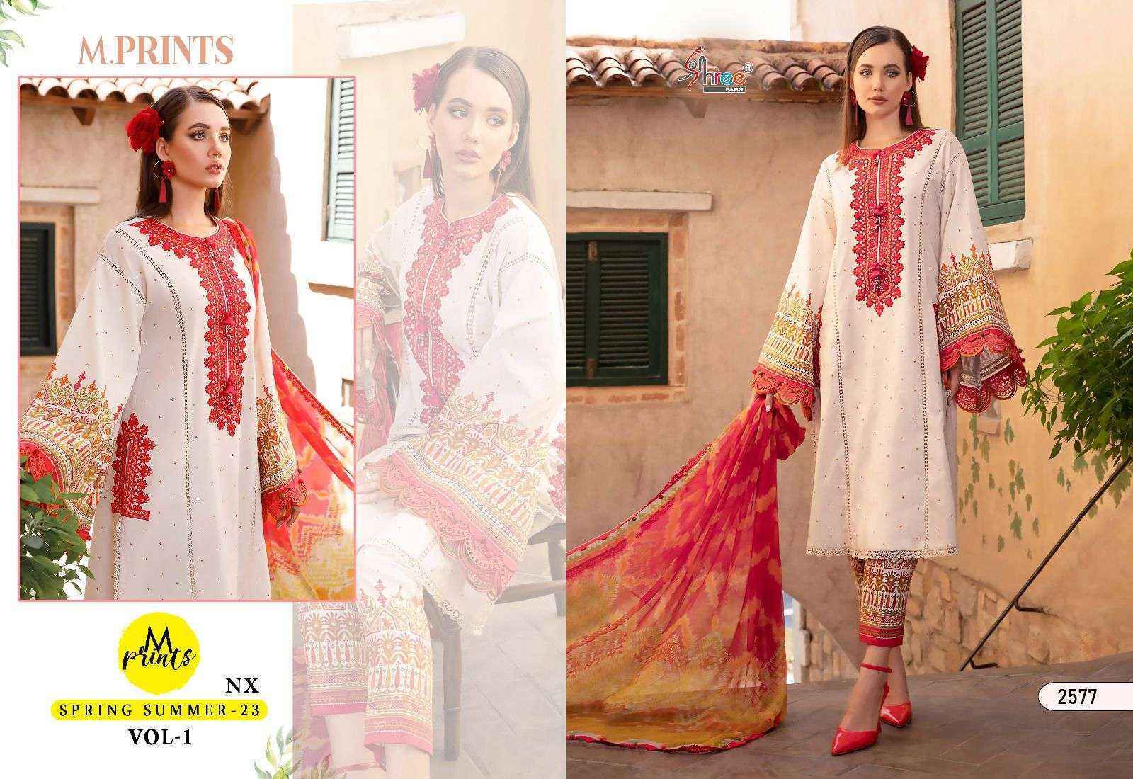 Shree Fabs M Print Spring Summer 23 Vol 1 Nx Cotton Dress Material 4 pcs Catalogue