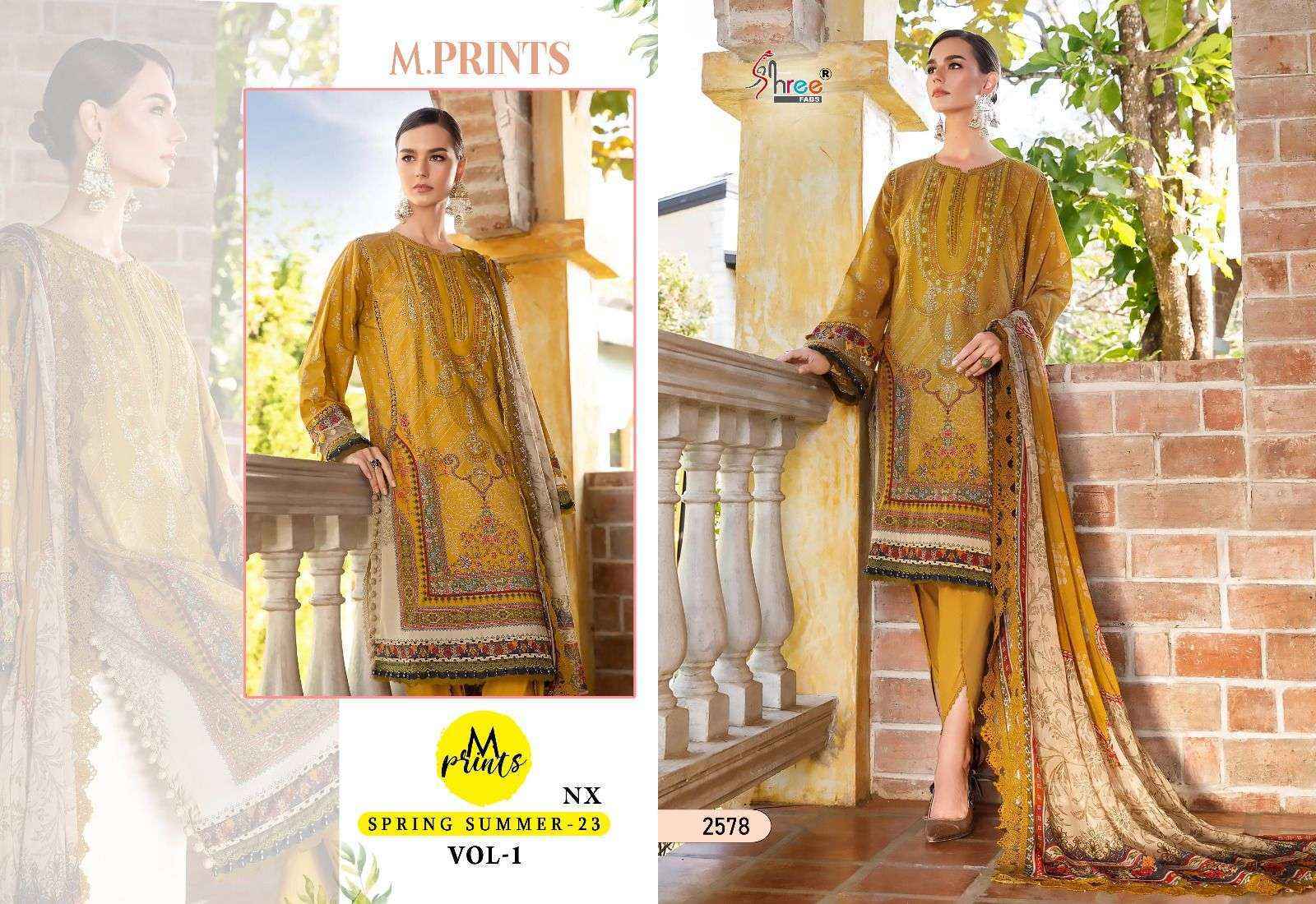 Shree Fabs M Print Spring Summer 23 Vol 1 Nx Cotton Dress Material 4 pcs Catalogue