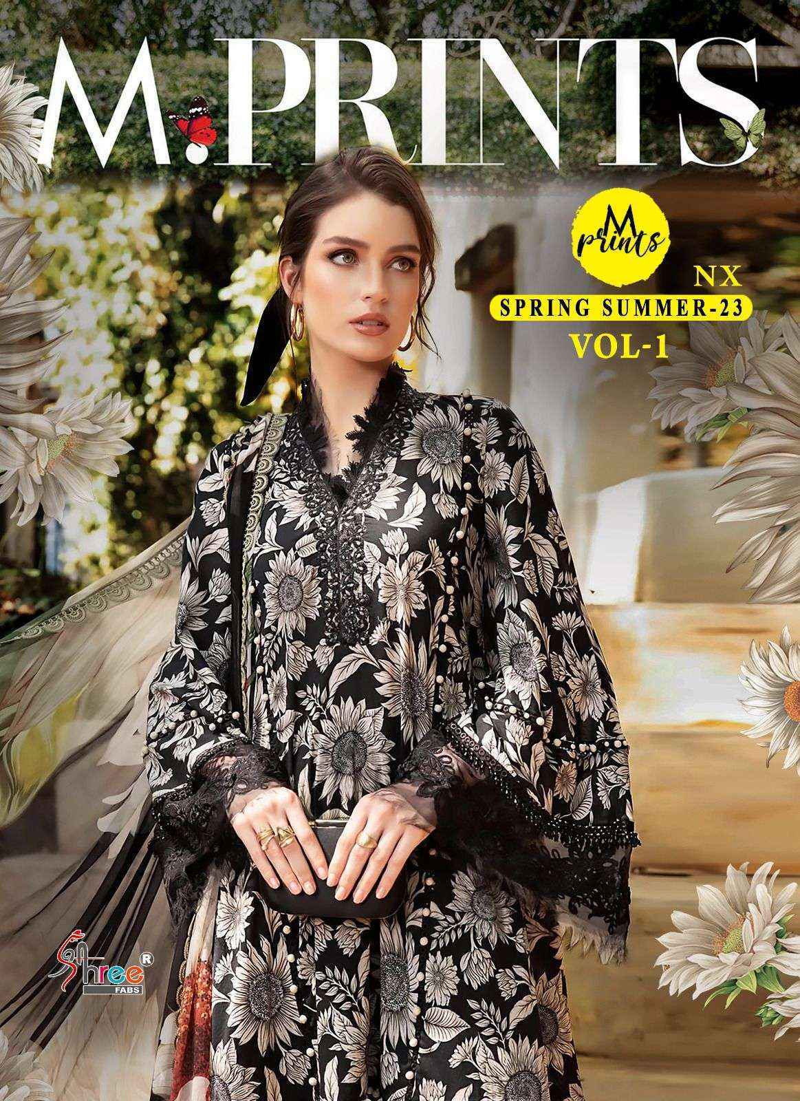 Shree Fabs M Print Spring Summer 23 Vol 1 Nx Cotton Dress Material 4 pcs Catalogue