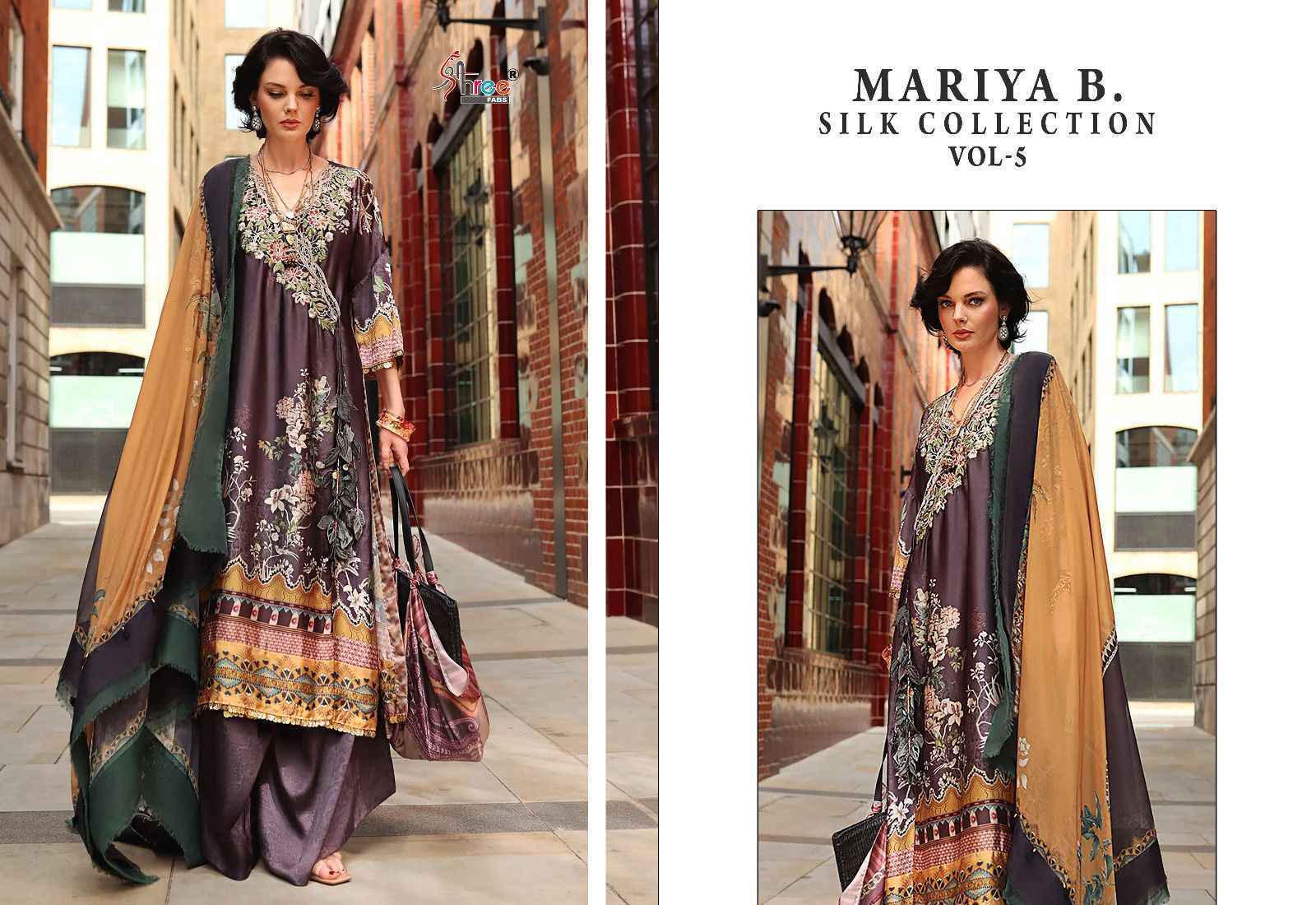 Maria Sh Collection Shree Fabs Maria B Silk Collection Vol 5 Suits - Wholesale Factory