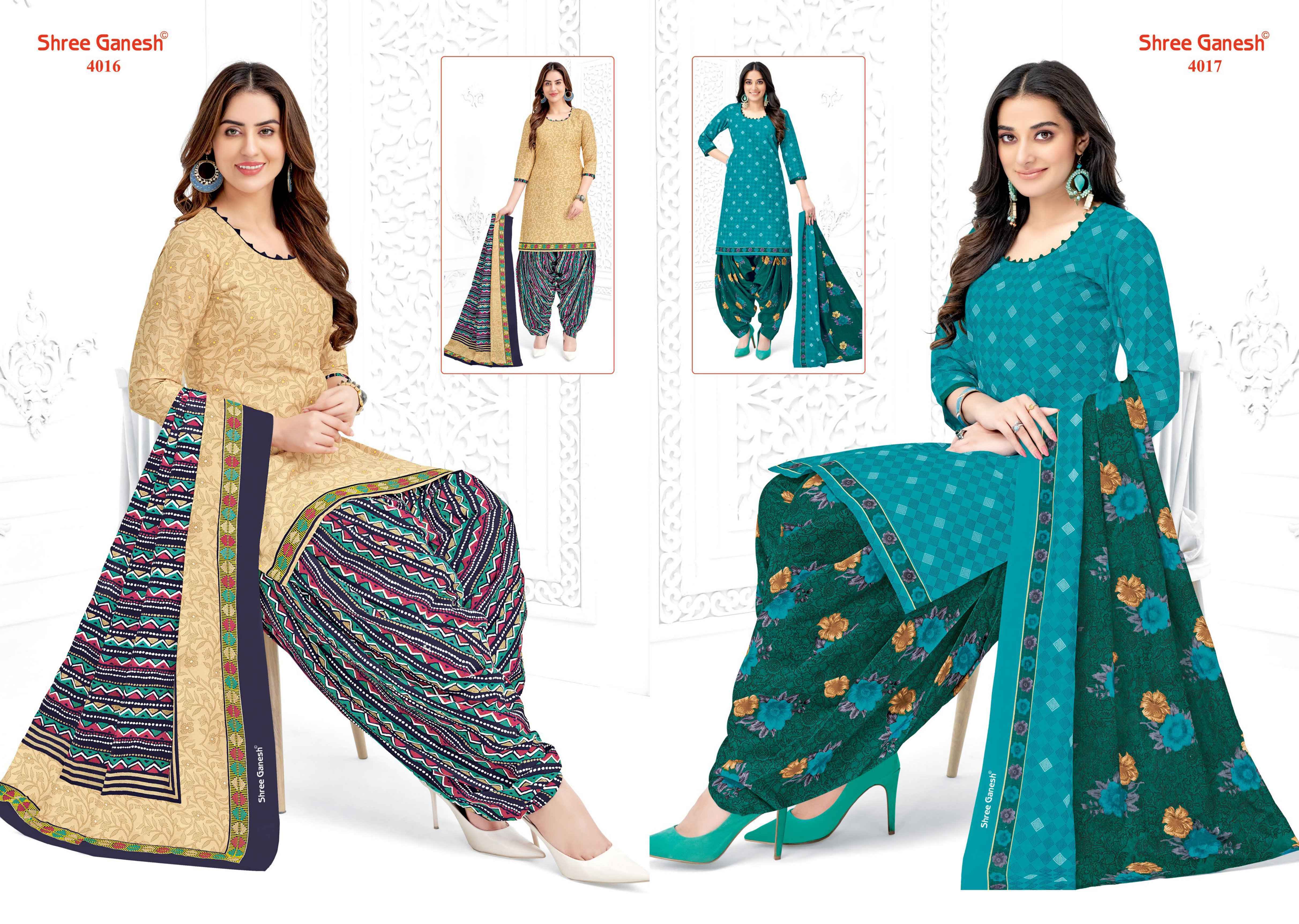 Shree ganesh cotton dress material catalogue sales