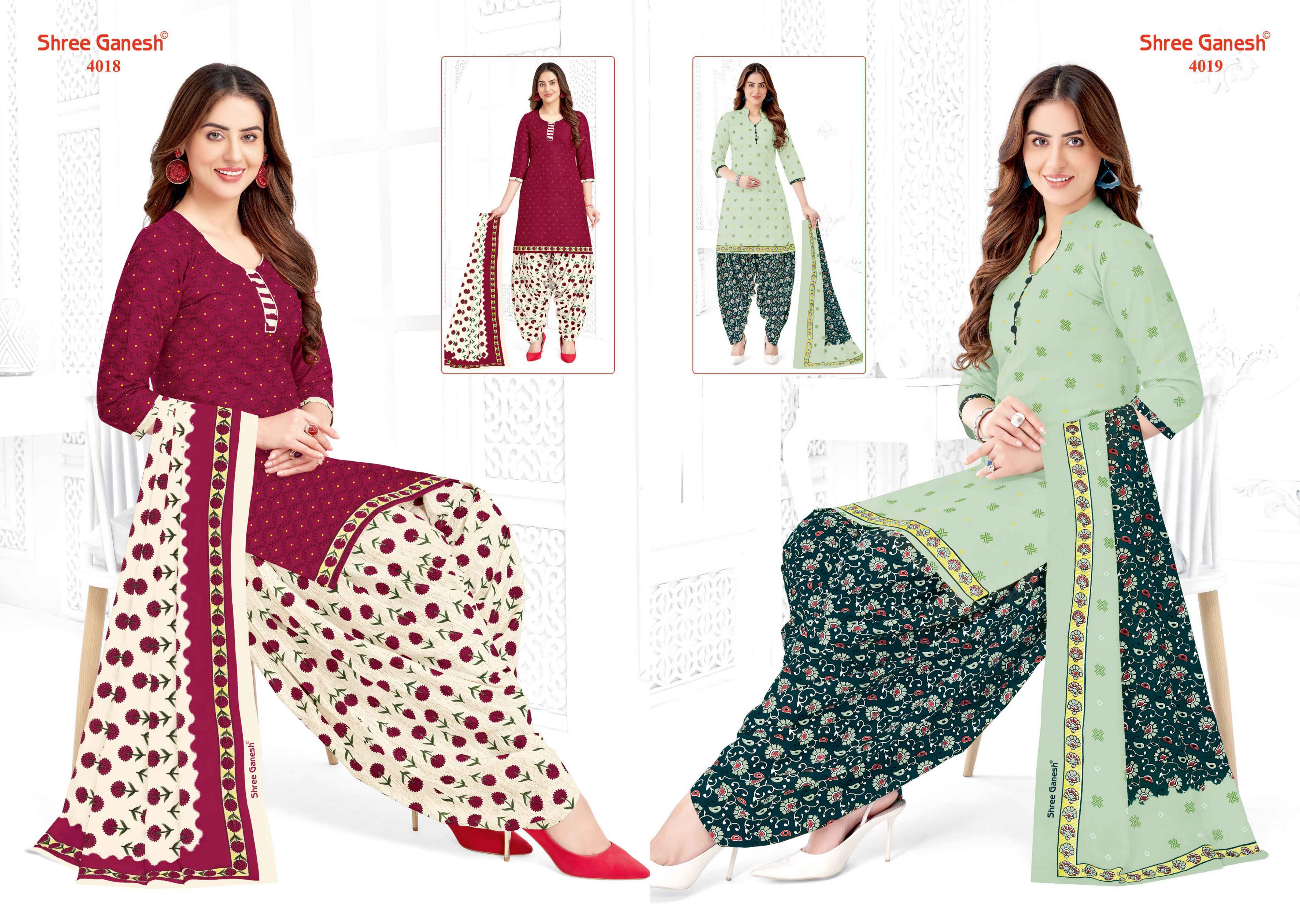 Shree ganesh cotton sale dress material catalogue