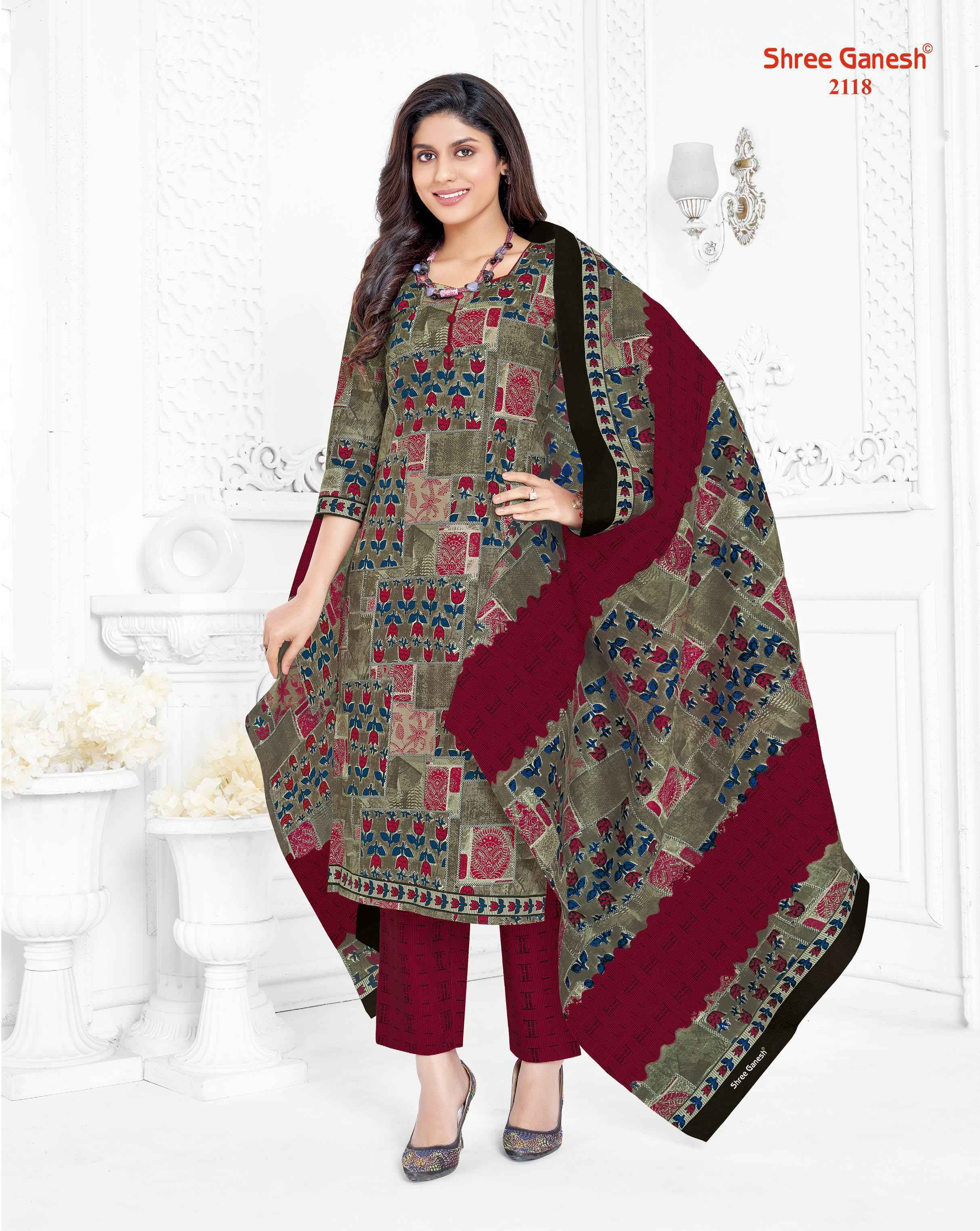 Shree ganesh cotton dress materials wholesale on sale