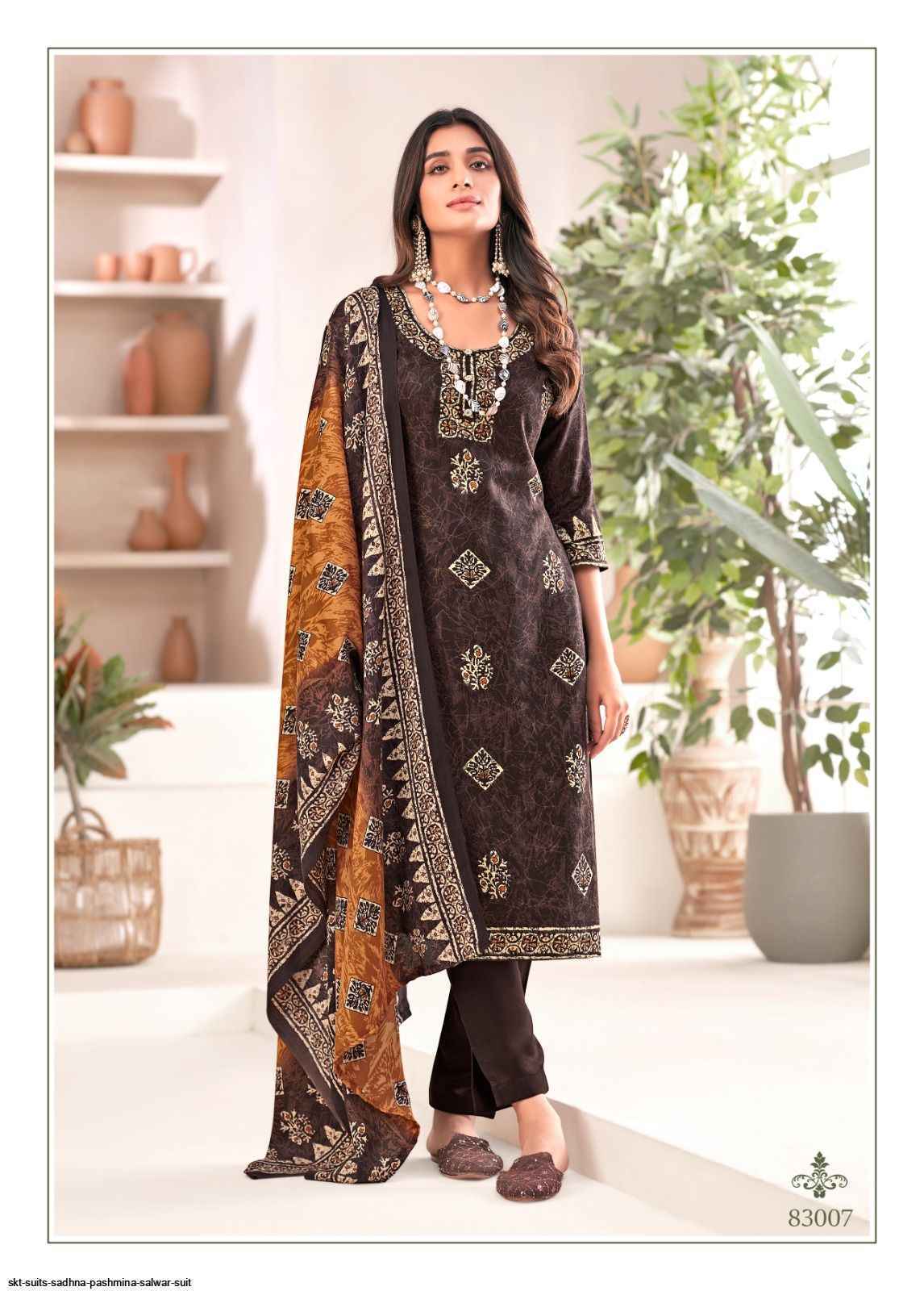 Skt Sadhna Pashmina Dress Material 8 pcs Catalogue - Wholesale Factory