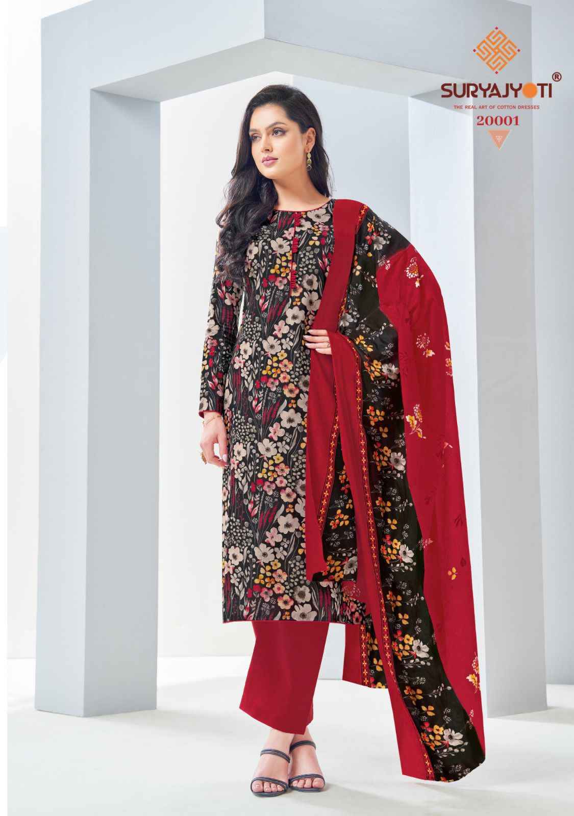 Suryajyoti dress material with price on sale