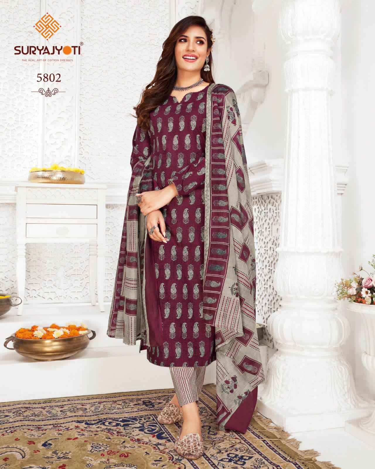 Suryajyoti Trendy Cotton Vol 58 Cotton Dress Material 20 pcs Catalogue - Wholesale Factory
