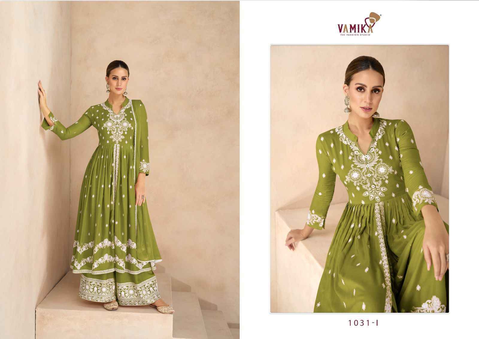 Vamika Lakhnavi Vol 6 Silver Readymade Rayon Dress 5 pcs Catalogue - Wholesale Factory