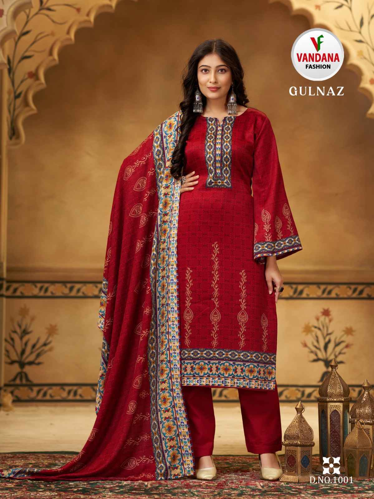 Vandana Fashion Gulnaz Pashmina Dress Material 8 pcs Catalogue - Wholesale Factory