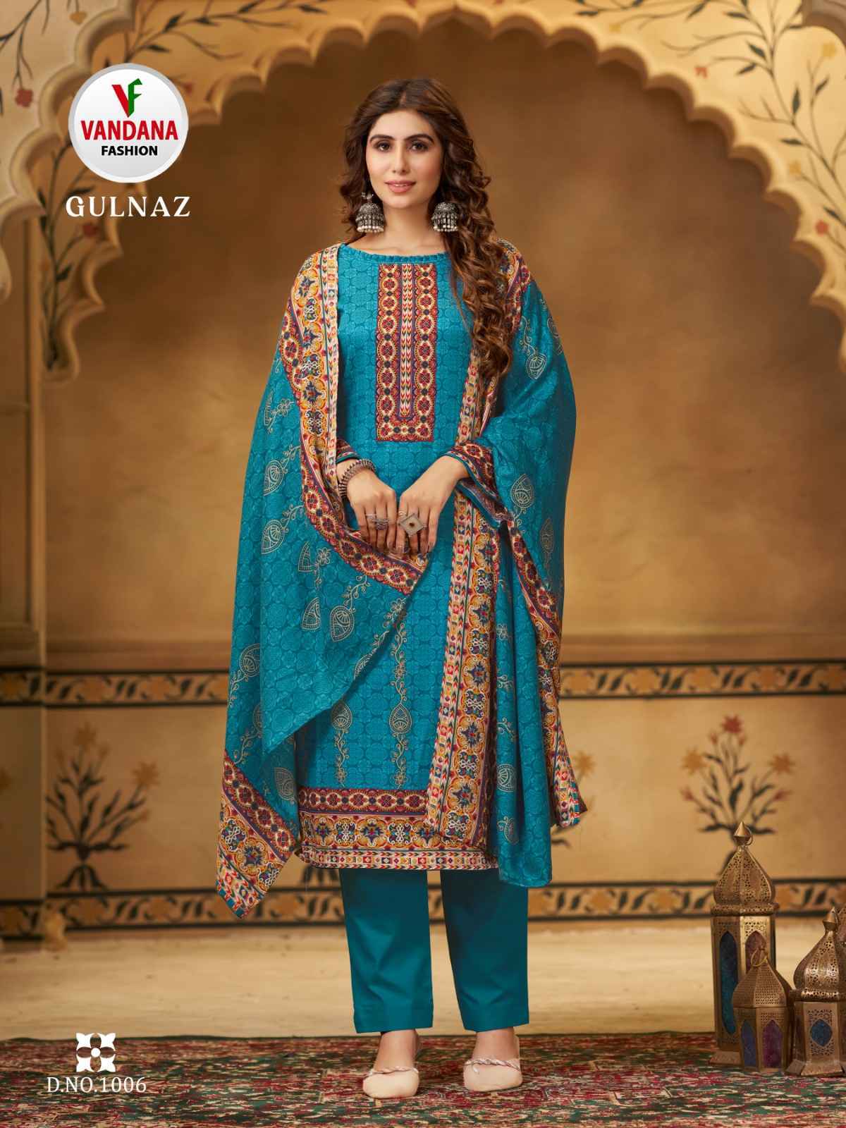 Vandana Fashion Gulnaz Pashmina Dress Material 8 pcs Catalogue - Wholesale Factory