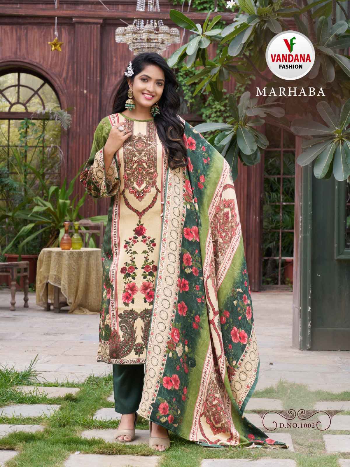 Vandana Fashion Marhaba Pashmina Dress Material 8 pcs Catalogue - Wholesale Factory