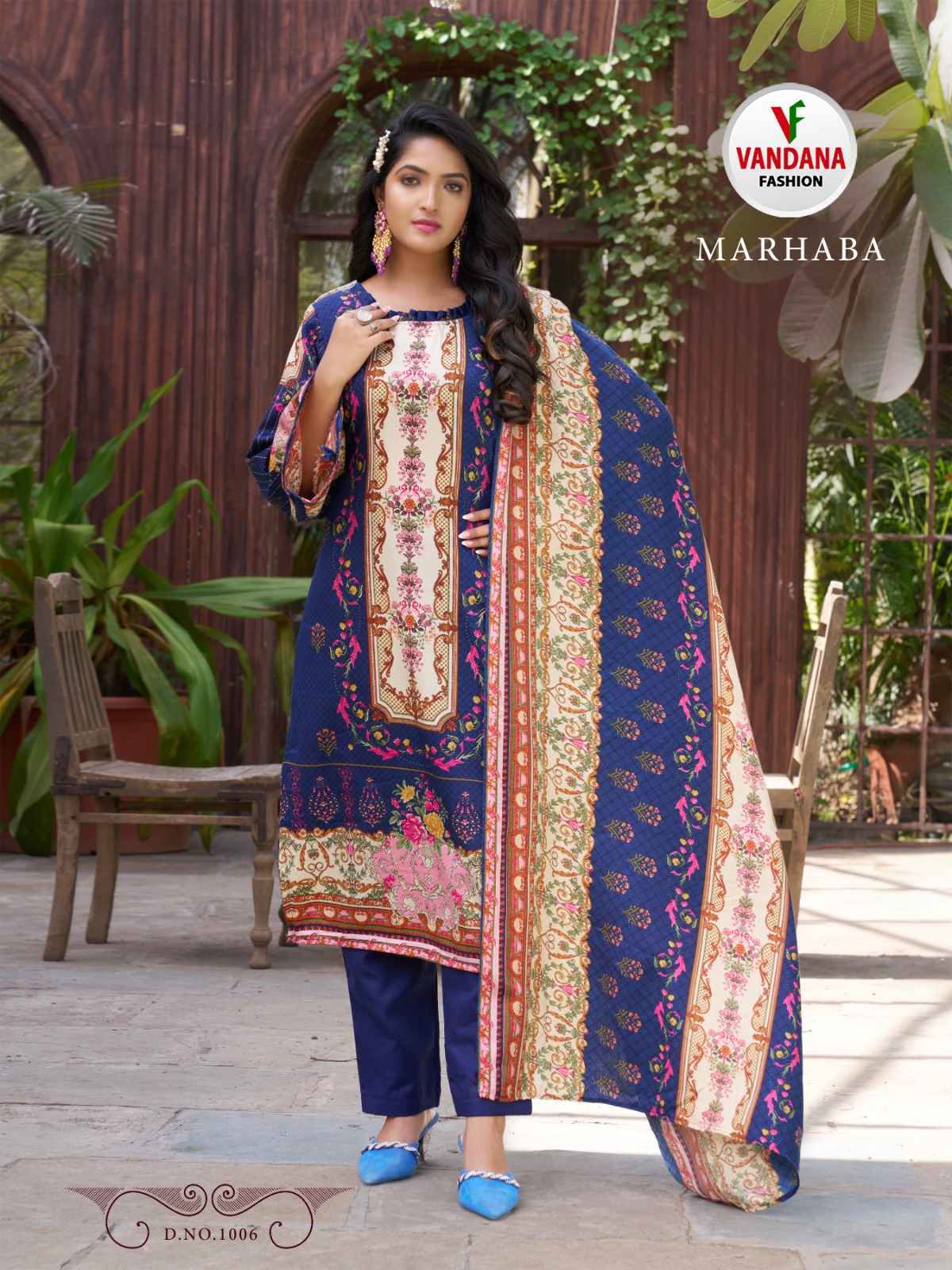 Vandana Fashion Marhaba Pashmina Dress Material 8 pcs Catalogue - Wholesale Factory