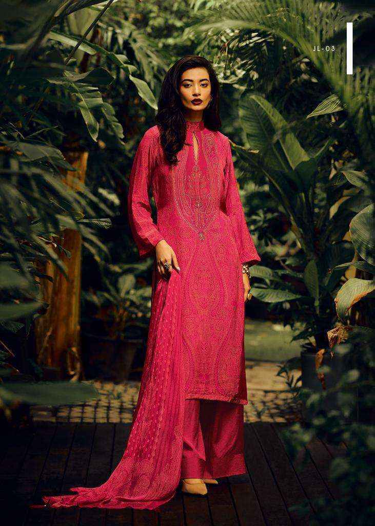 Varsha Jaal Pashmina Dress Material 5 pcs Catalogue - Wholesale Factory