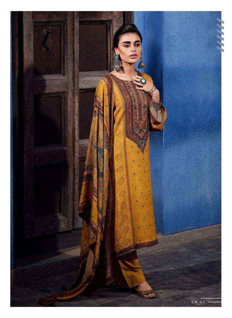 Varsha Killim Pashmina Dress Material 6 pcs Catalogue - Wholesale Factory