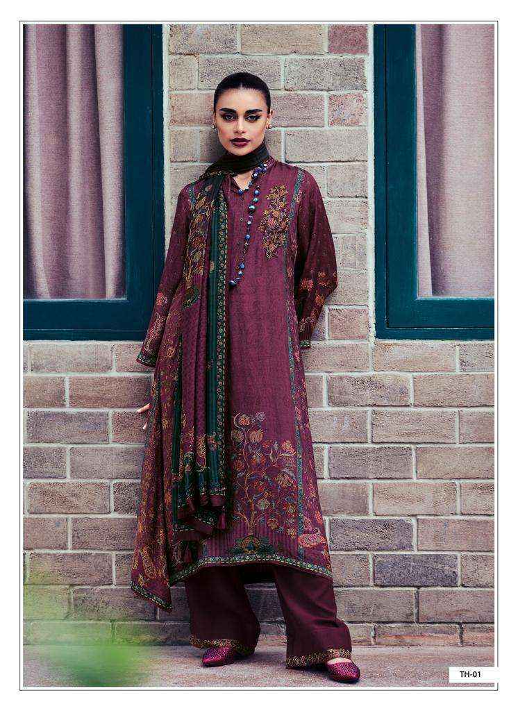 Varsha Tahira Pashmina Dress Material 6 pcs Catalogue - Wholesale Factory Outlet