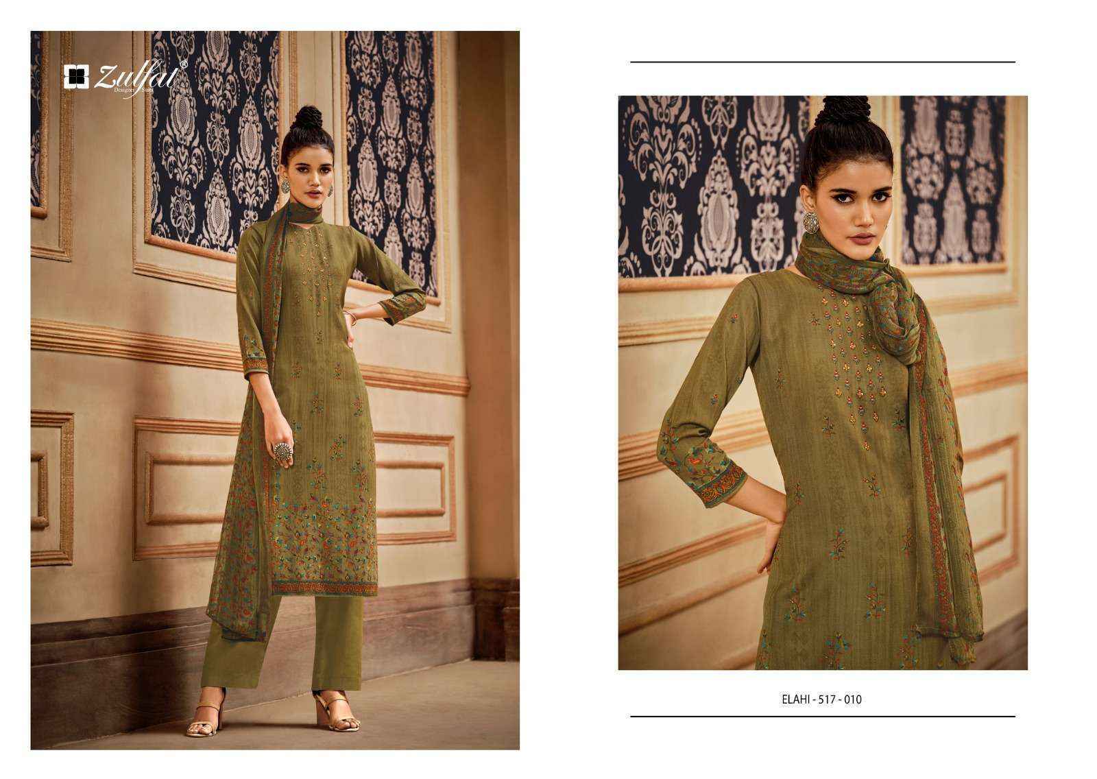 Zulfat Elahi Pashmina Dress Material - Wholesale Factory