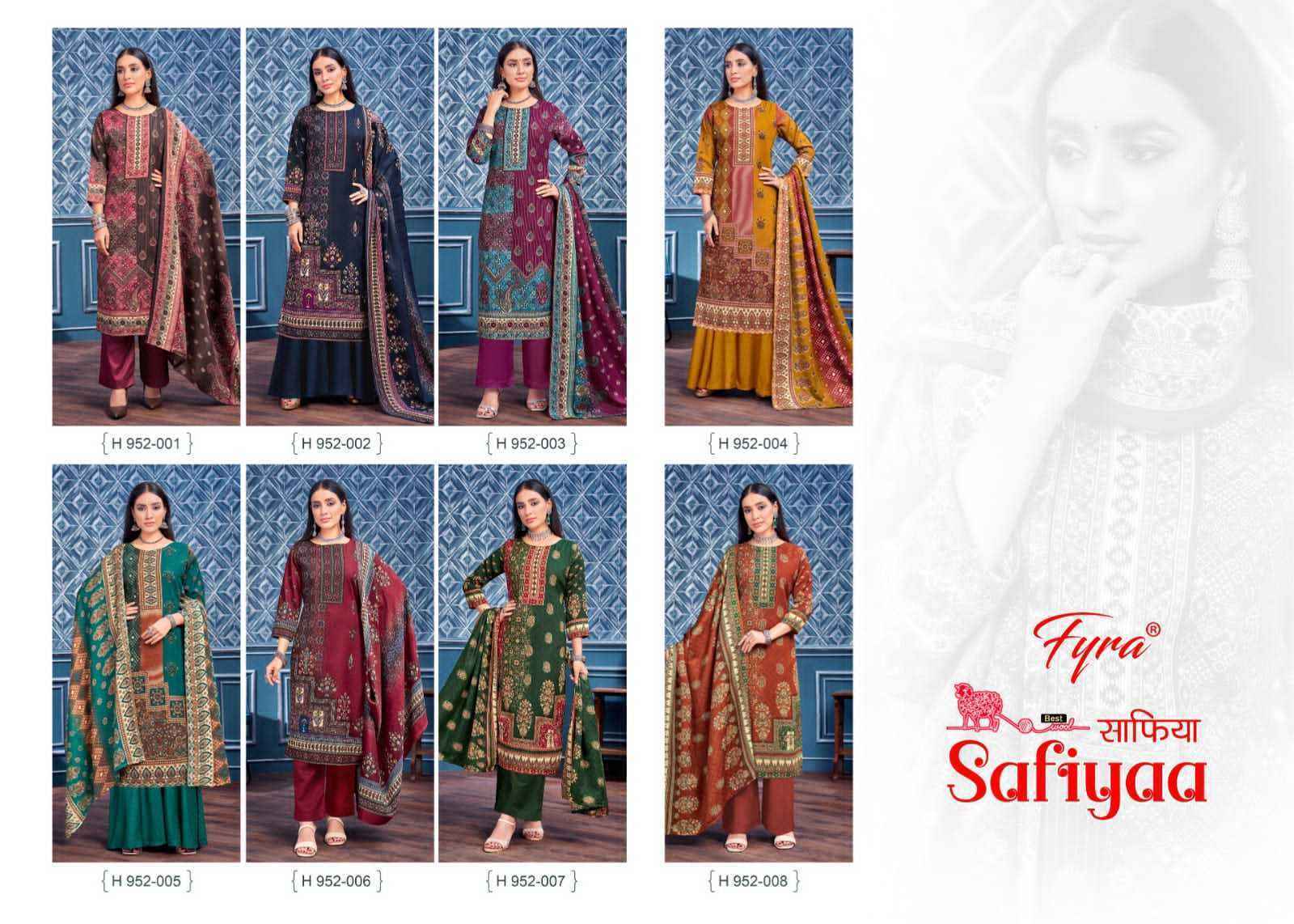 Alok Safiyaa Pashmina Dress Material - 8347237428