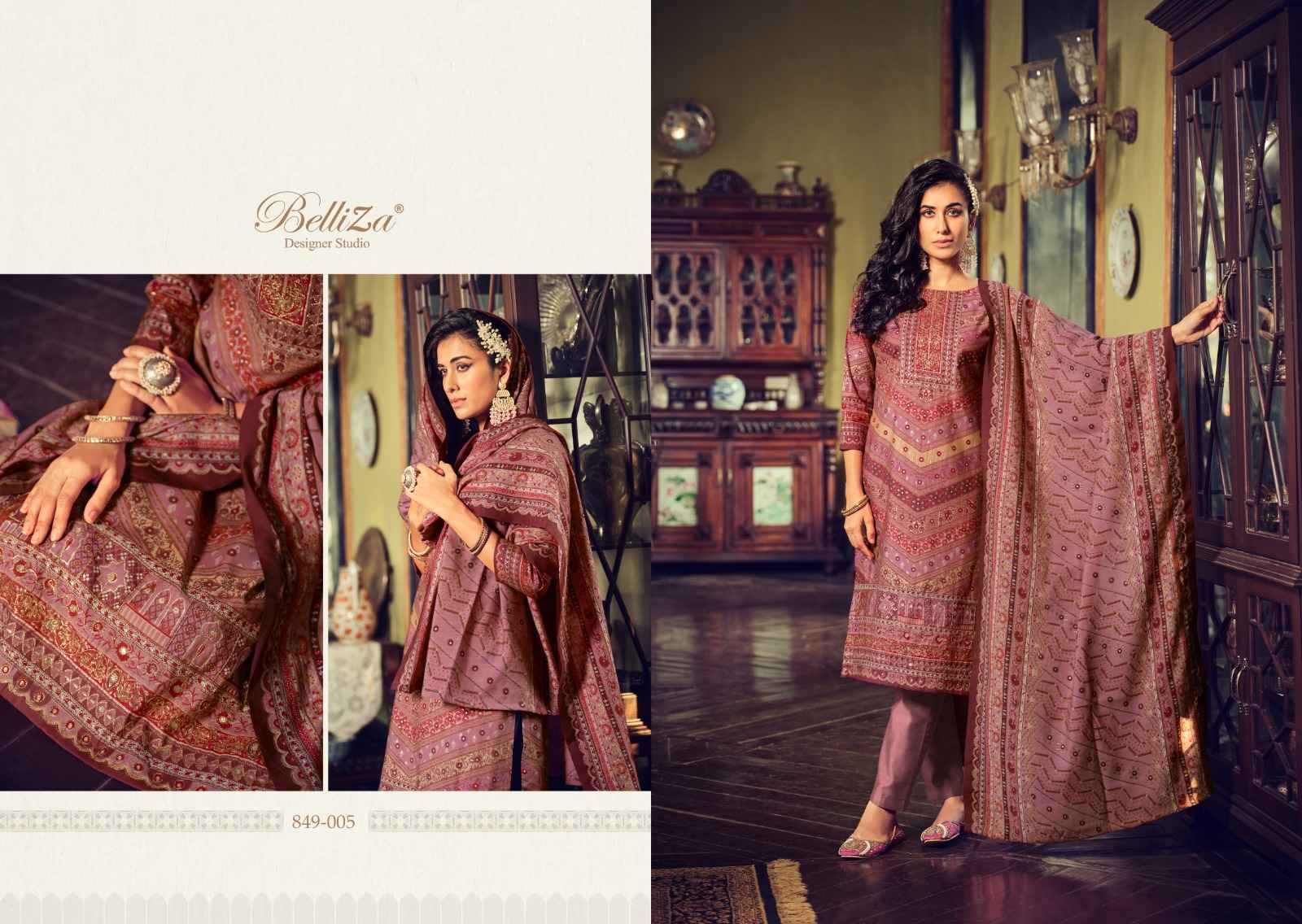 Belliza Sajda Viscose Dress Material 8 pcs Catalogue