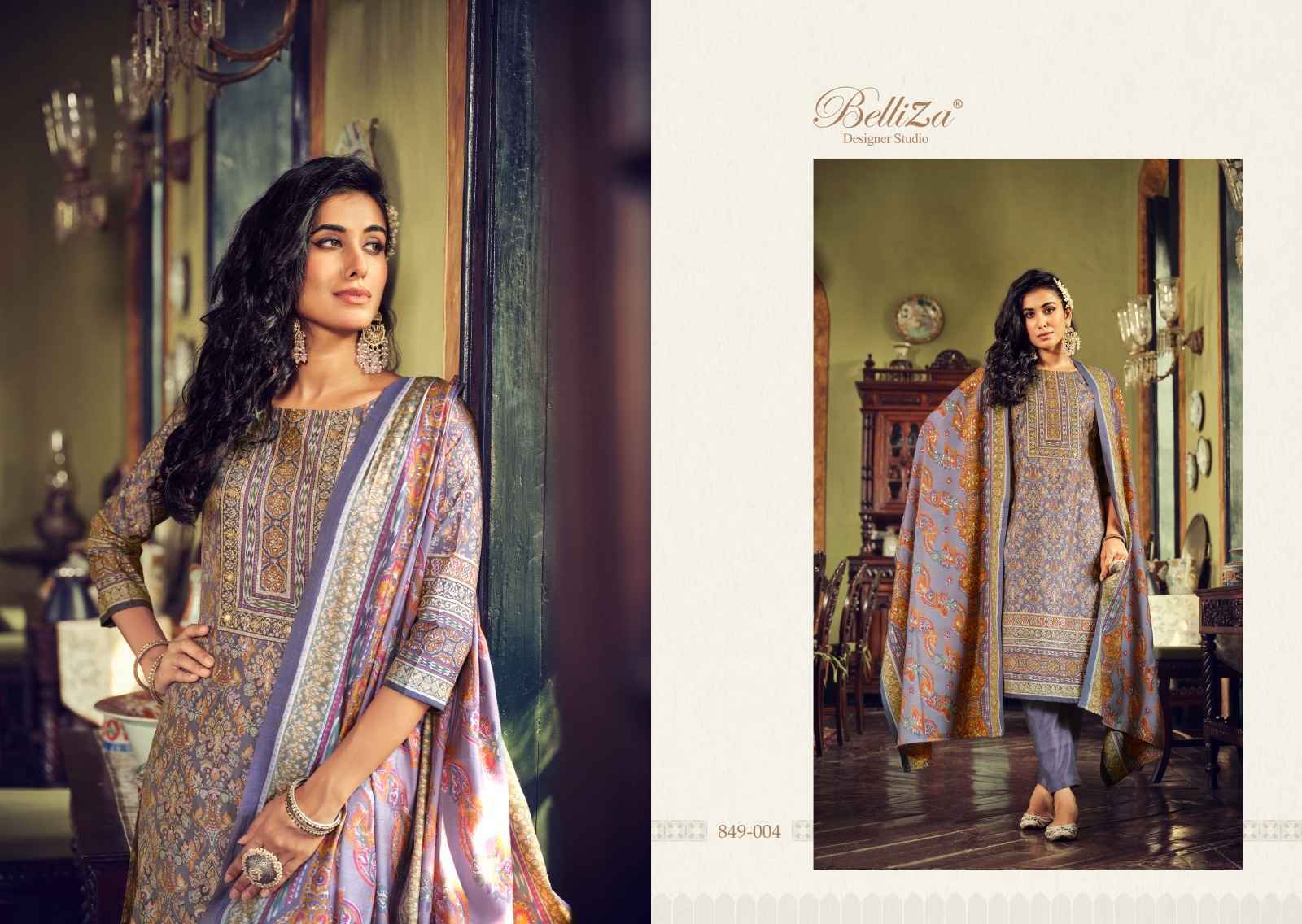 Belliza Sajda Viscose Dress Material 8 pcs Catalogue