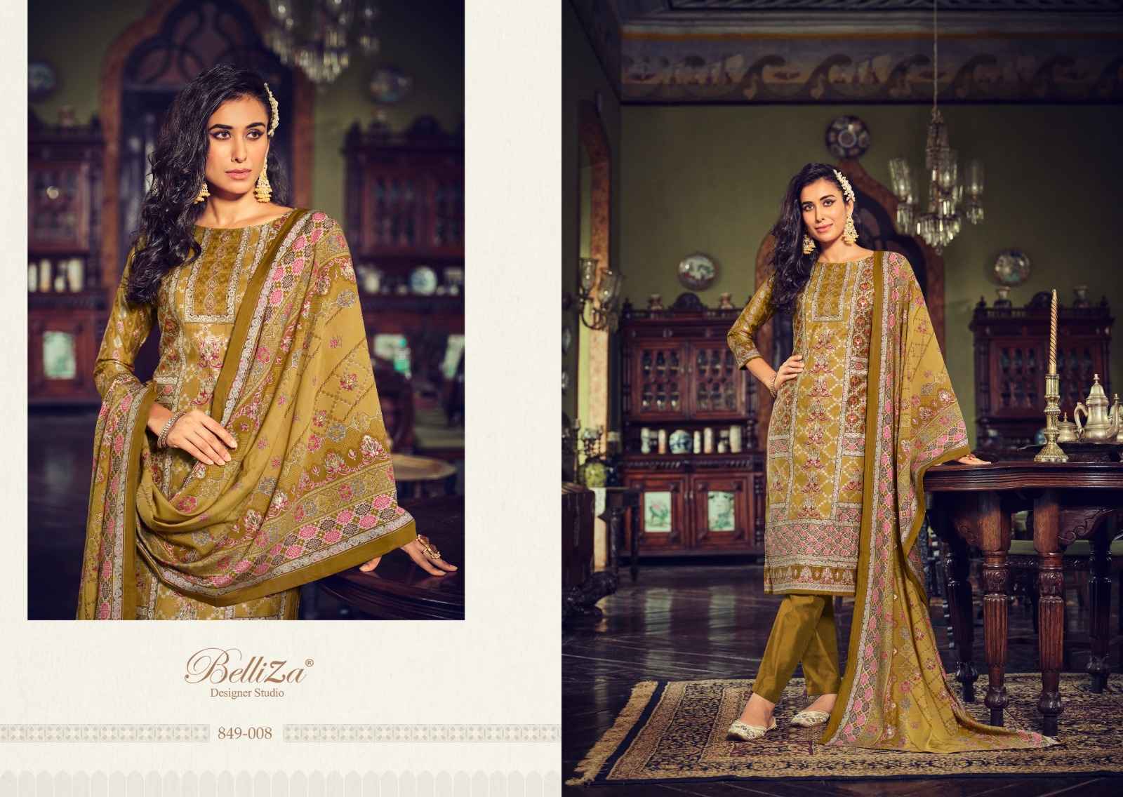 Belliza Sajda Viscose Dress Material 8 pcs Catalogue