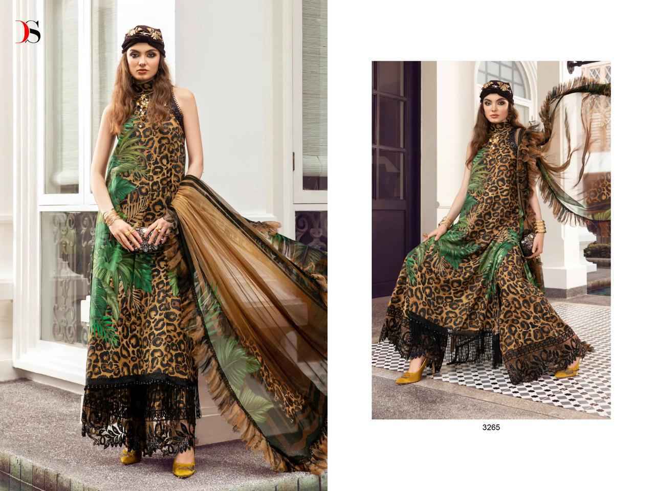Deepsy Maria B M Print Vol 5 Cotton Dress Material 7 pcs Catalogue Chiffon Dupatta