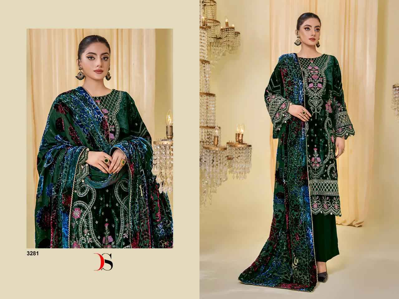 Deepsy Sana Safinaz Velvet Collection Velvet Dress Material