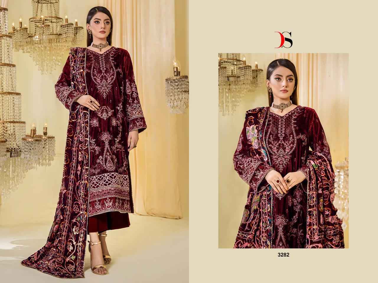 Deepsy Sana Safinaz Velvet Collection Velvet Dress Material