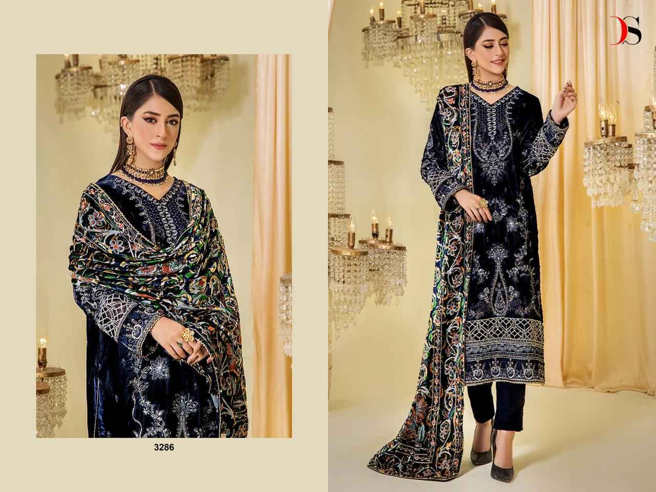 Deepsy Sana Safinaz Velvet Collection Velvet Dress Material