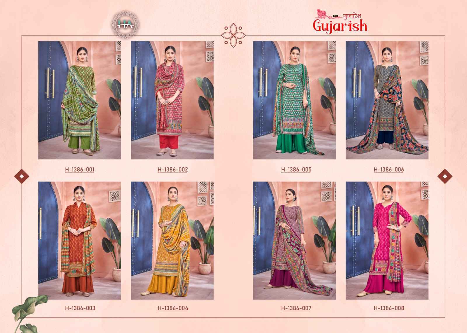 Harshit Fashion Hub Gujarish Pashmina Dress Material