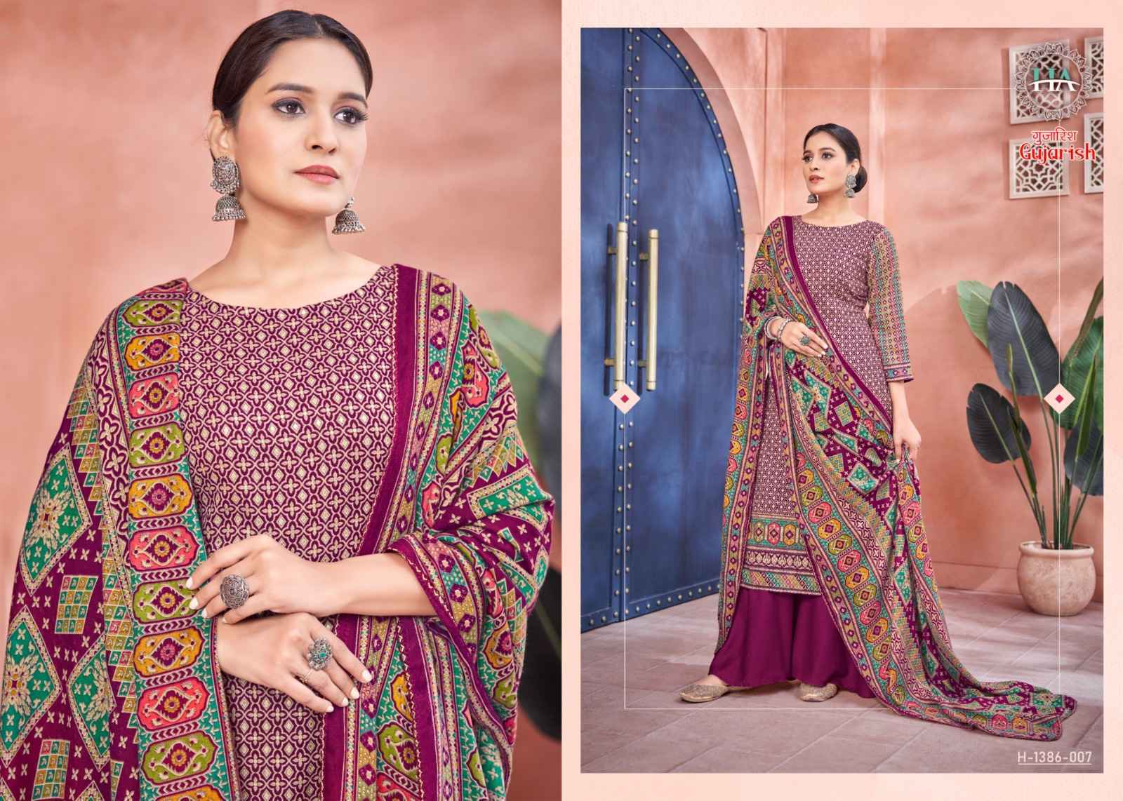 Harshit Fashion Hub Gujarish Pashmina Dress Material