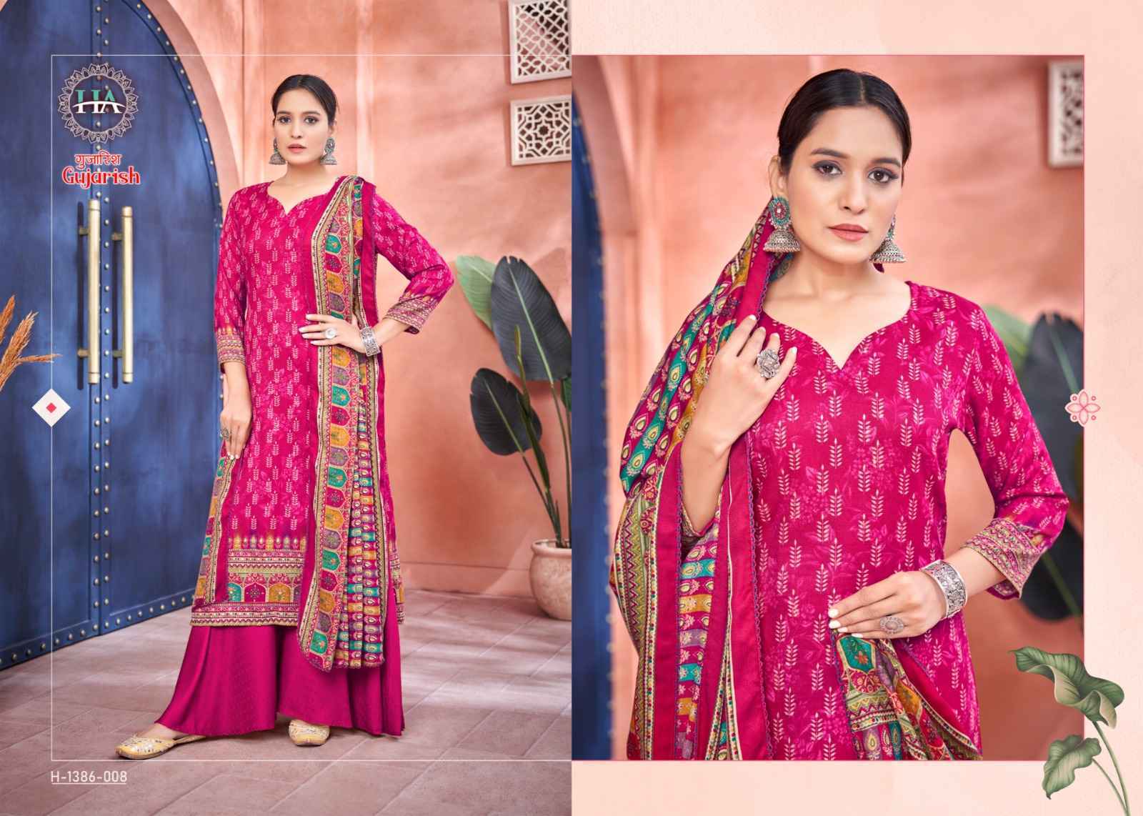 Harshit Fashion Hub Gujarish Pashmina Dress Material