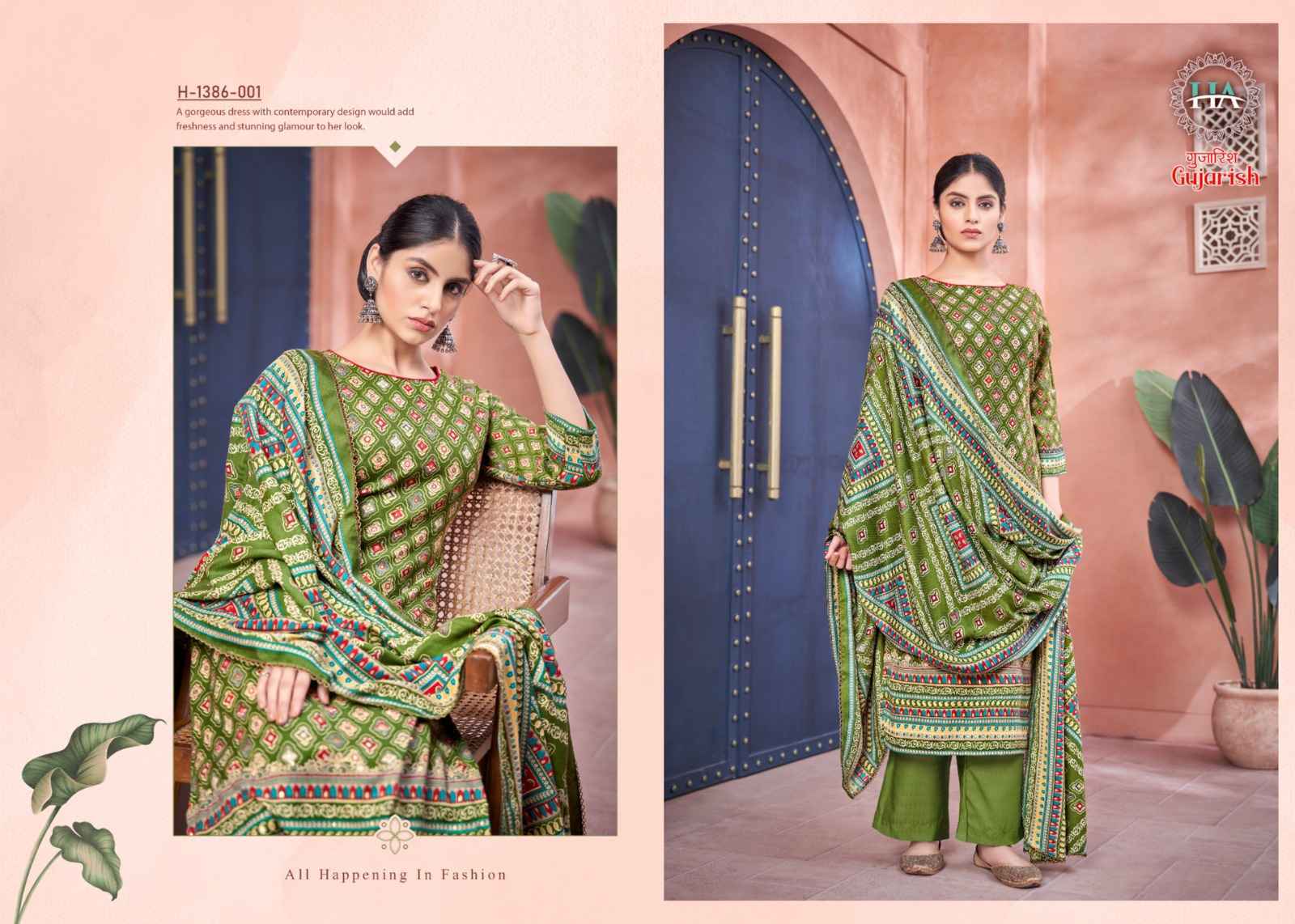 Harshit Fashion Hub Gujarish Pashmina Dress Material