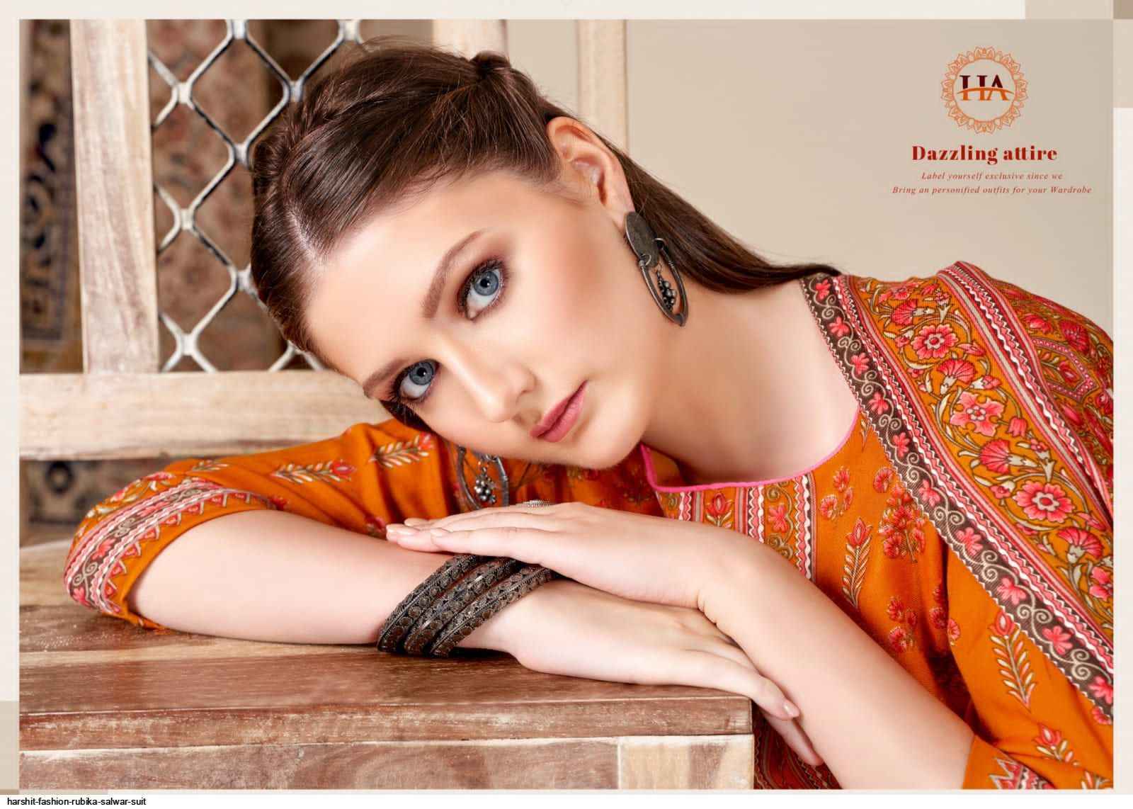 Harshit Rubika Pashmina Dress Material 8 pcs Catalogue