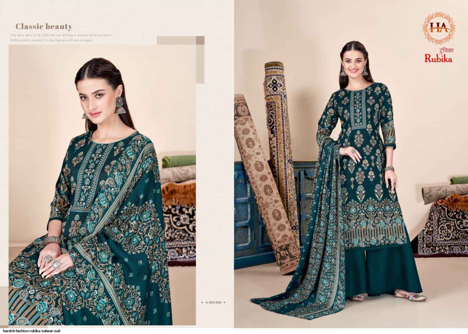 Harshit Rubika Pashmina Dress Material 8 pcs Catalogue