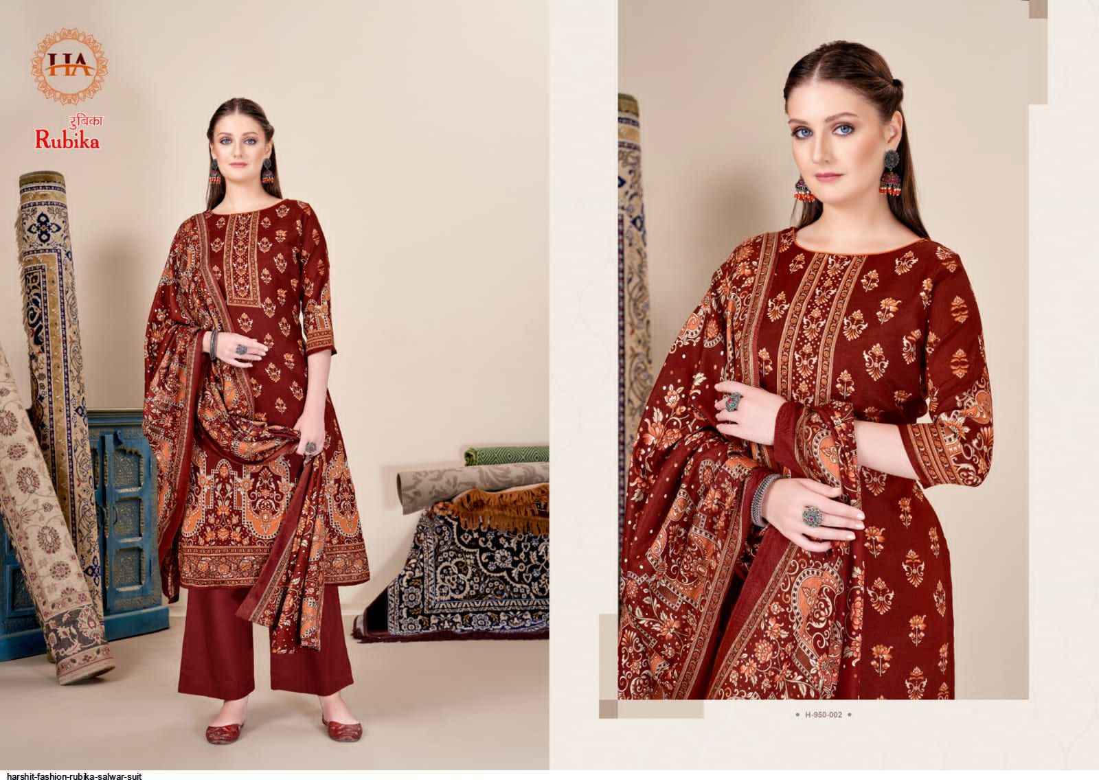 Harshit Rubika Pashmina Dress Material 8 pcs Catalogue