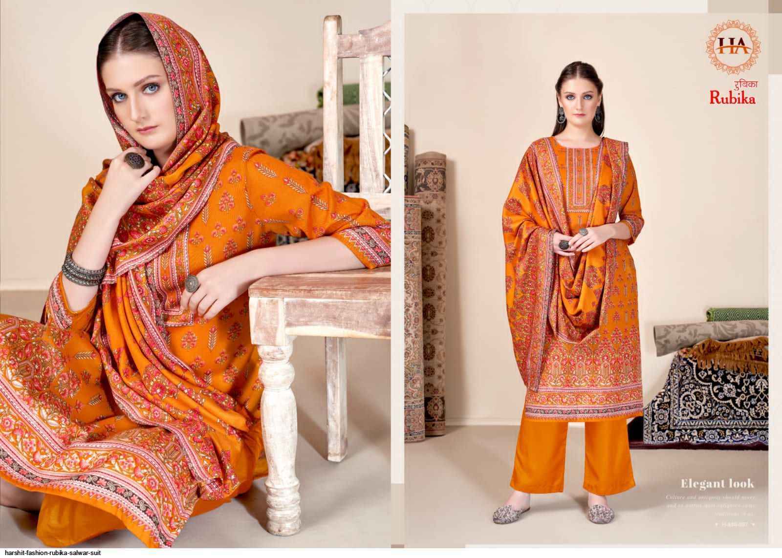 Harshit Rubika Pashmina Dress Material 8 pcs Catalogue