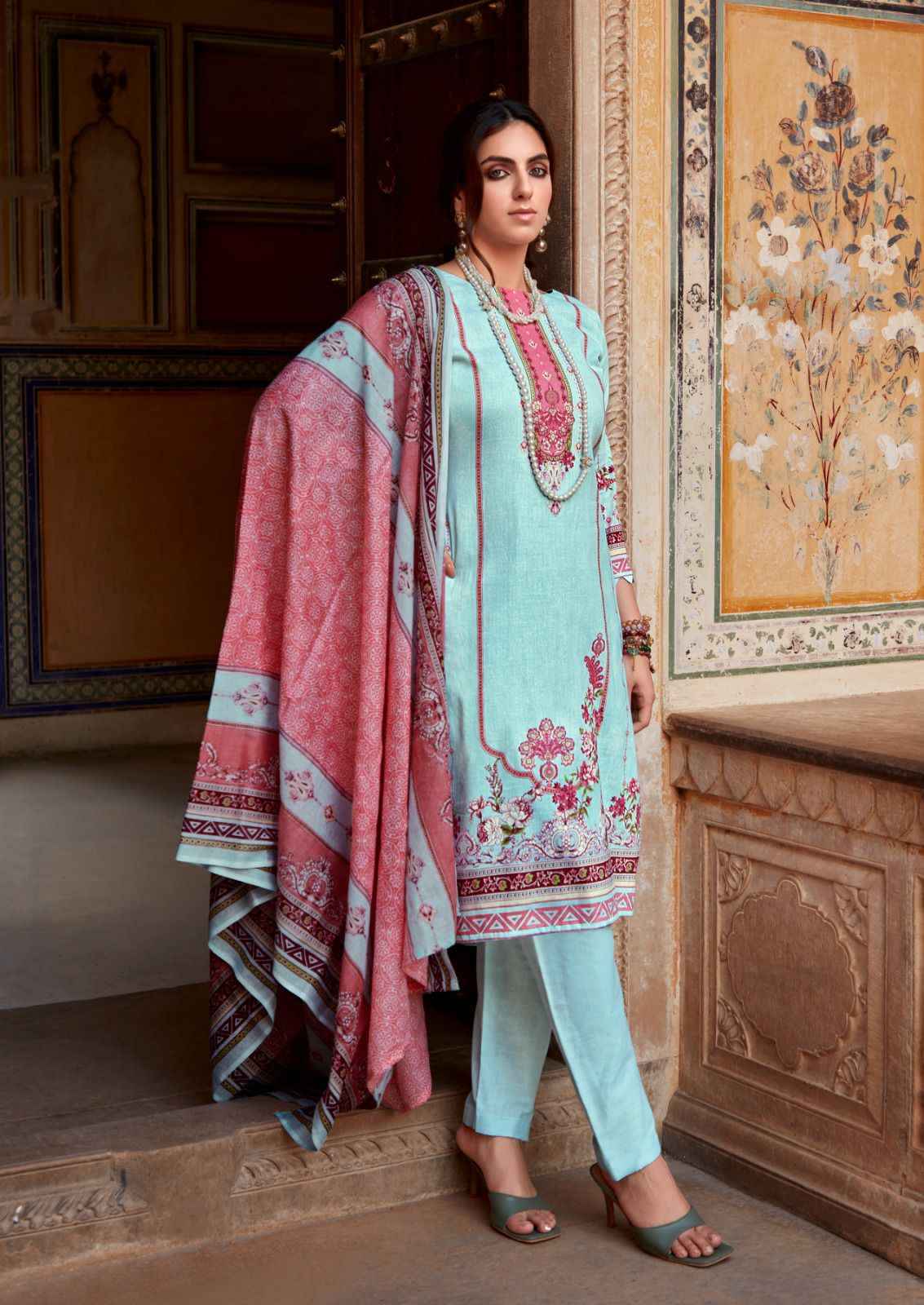 Ishaal Prints Gulmohar Vol 28 Lawn Cotton Dress Material